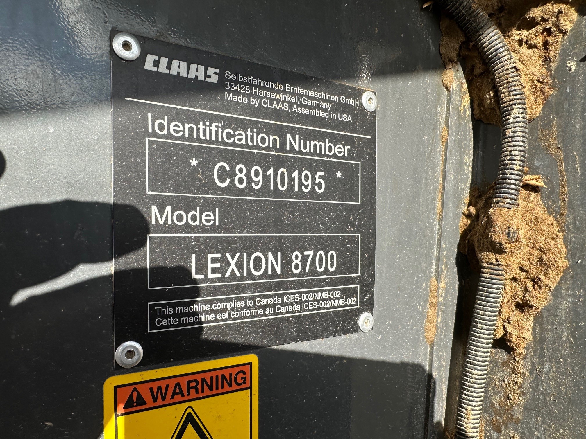 2023 CLAAS 8700 Combine