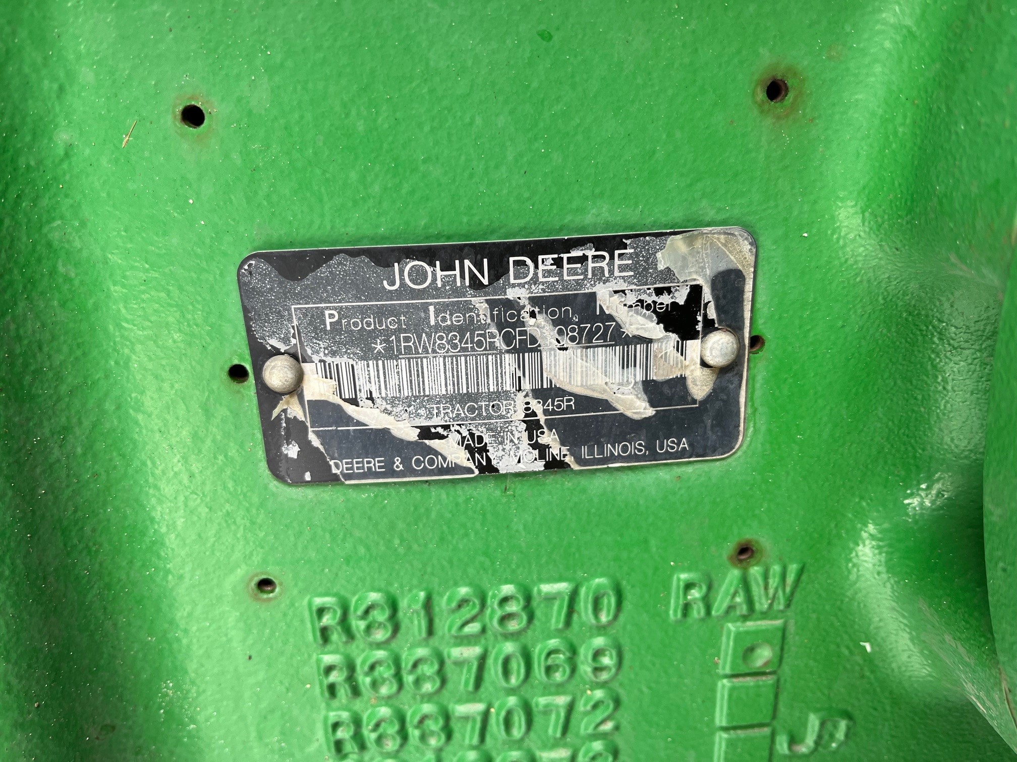 2016 John Deere 8345R Tractor