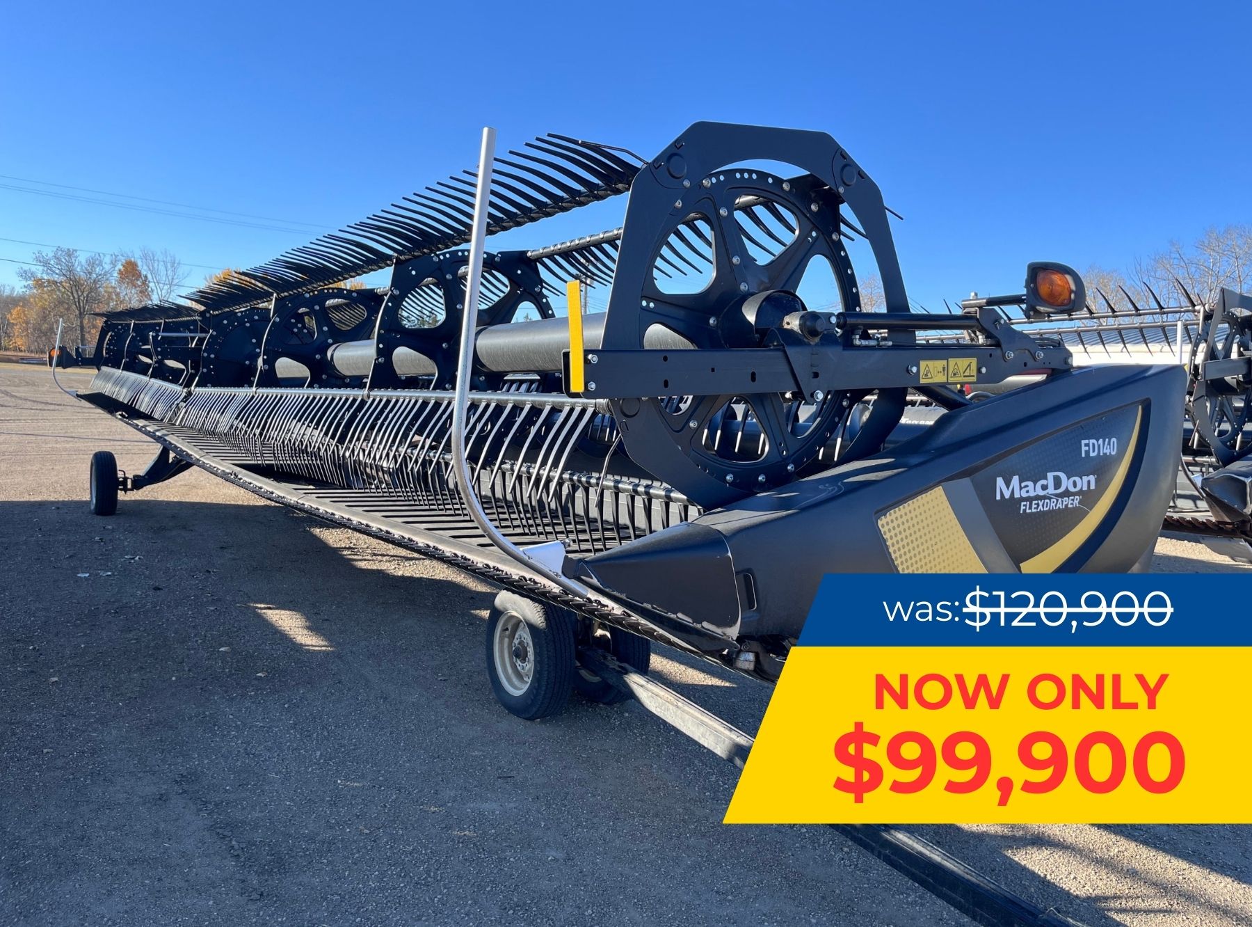 2020 MacDon FD140 Header Draper Flex
