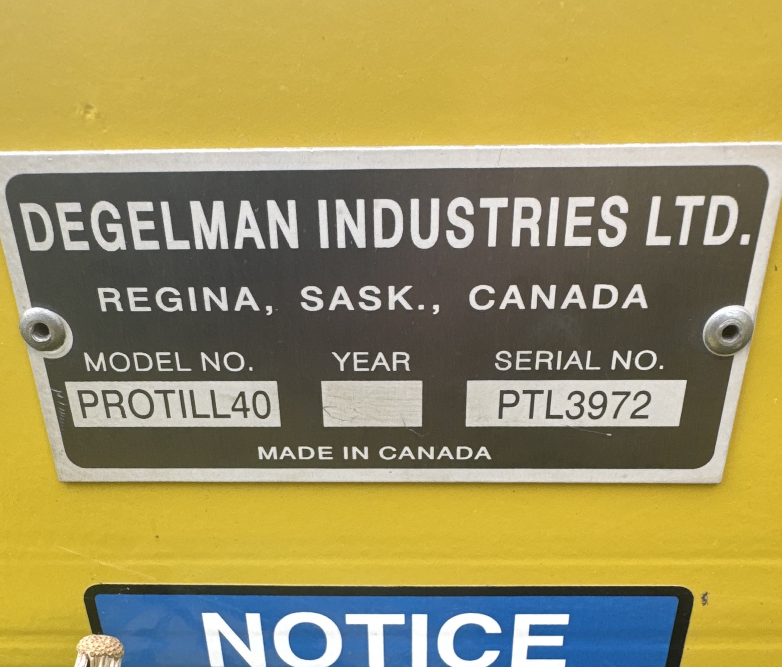 2021 Degelman PROTILL 40 Vertical Tillage