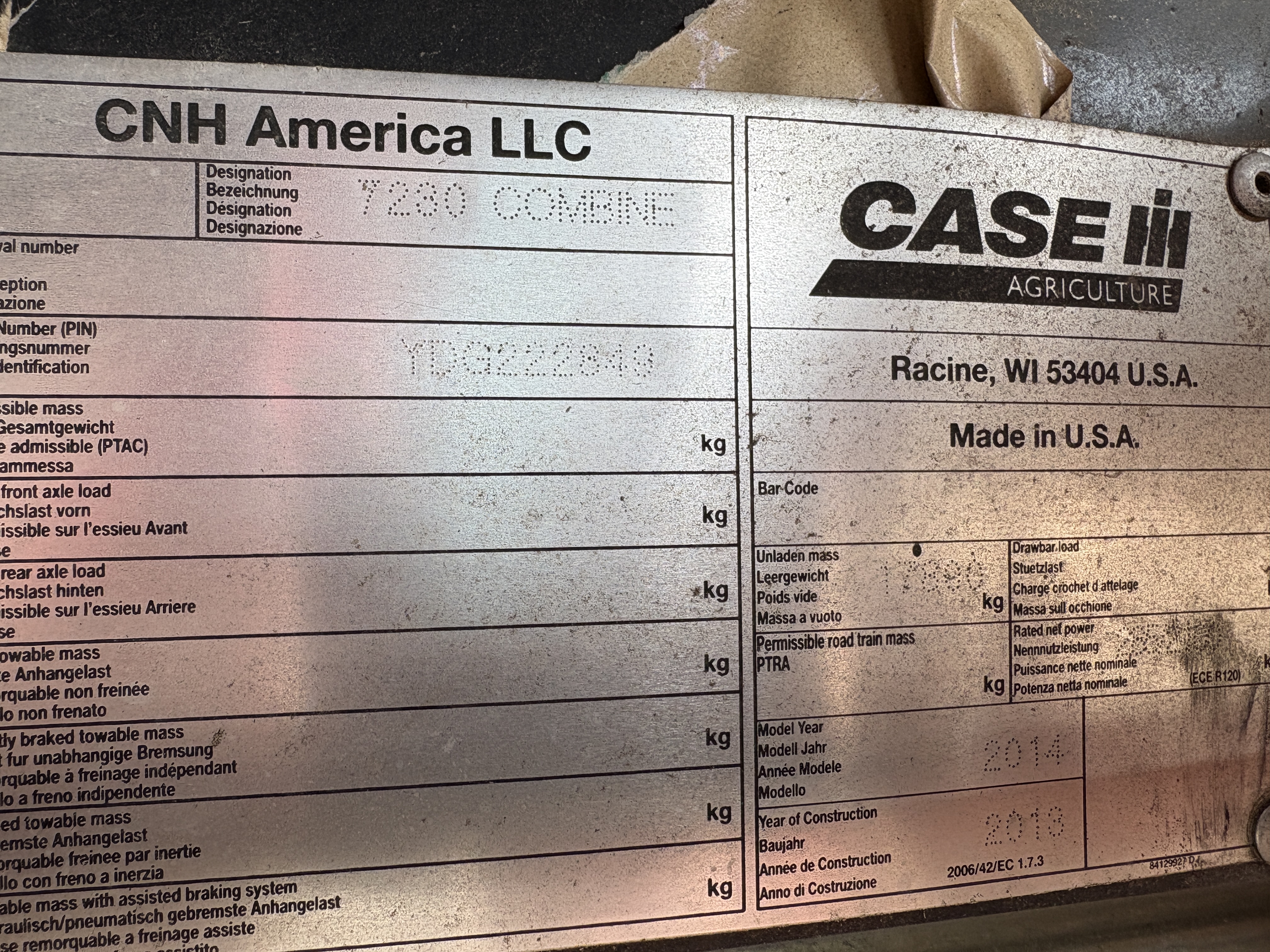 2014 Case IH 7230 Combine
