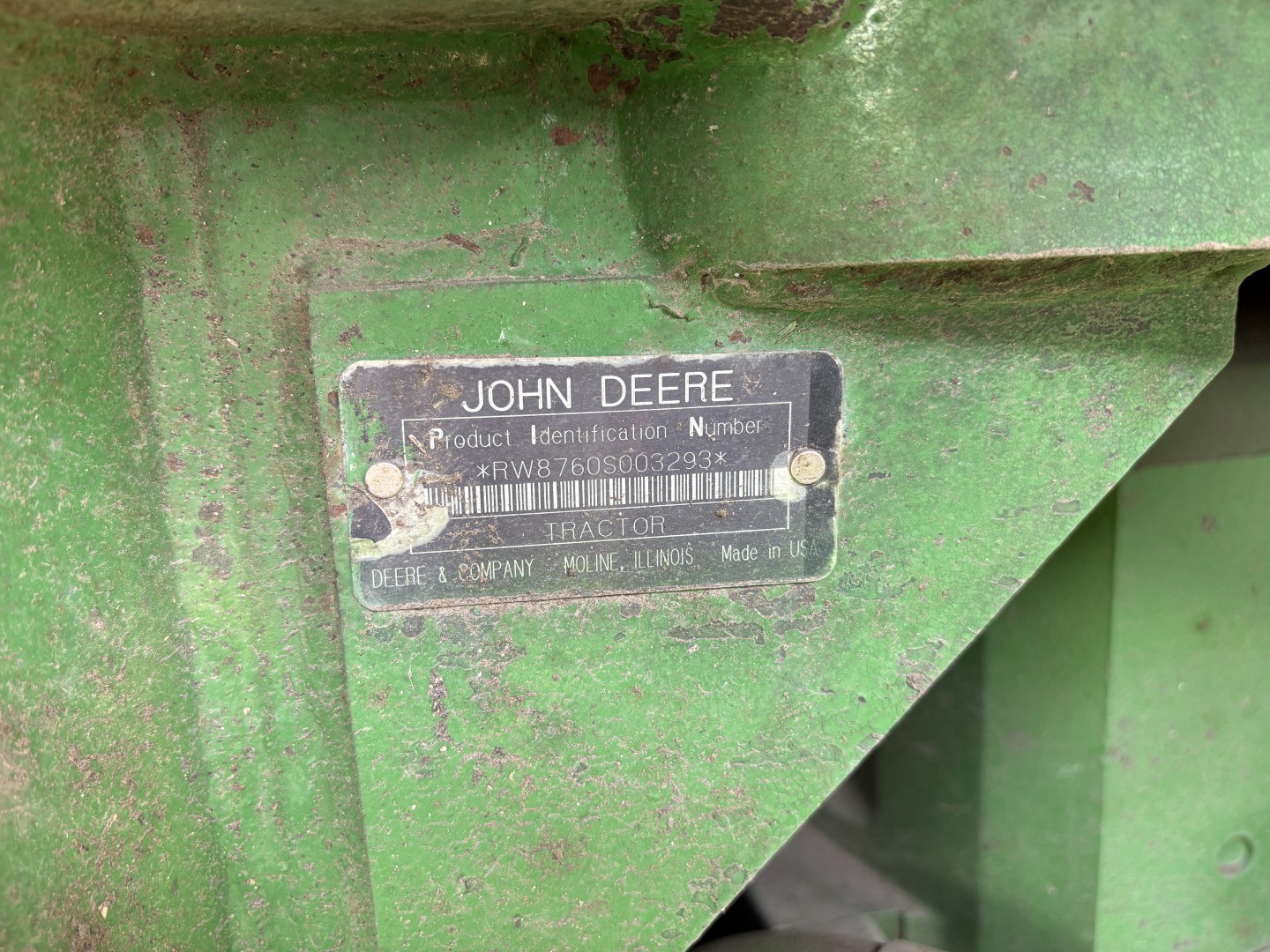 1990 John Deere 8760 Tractor 4WD