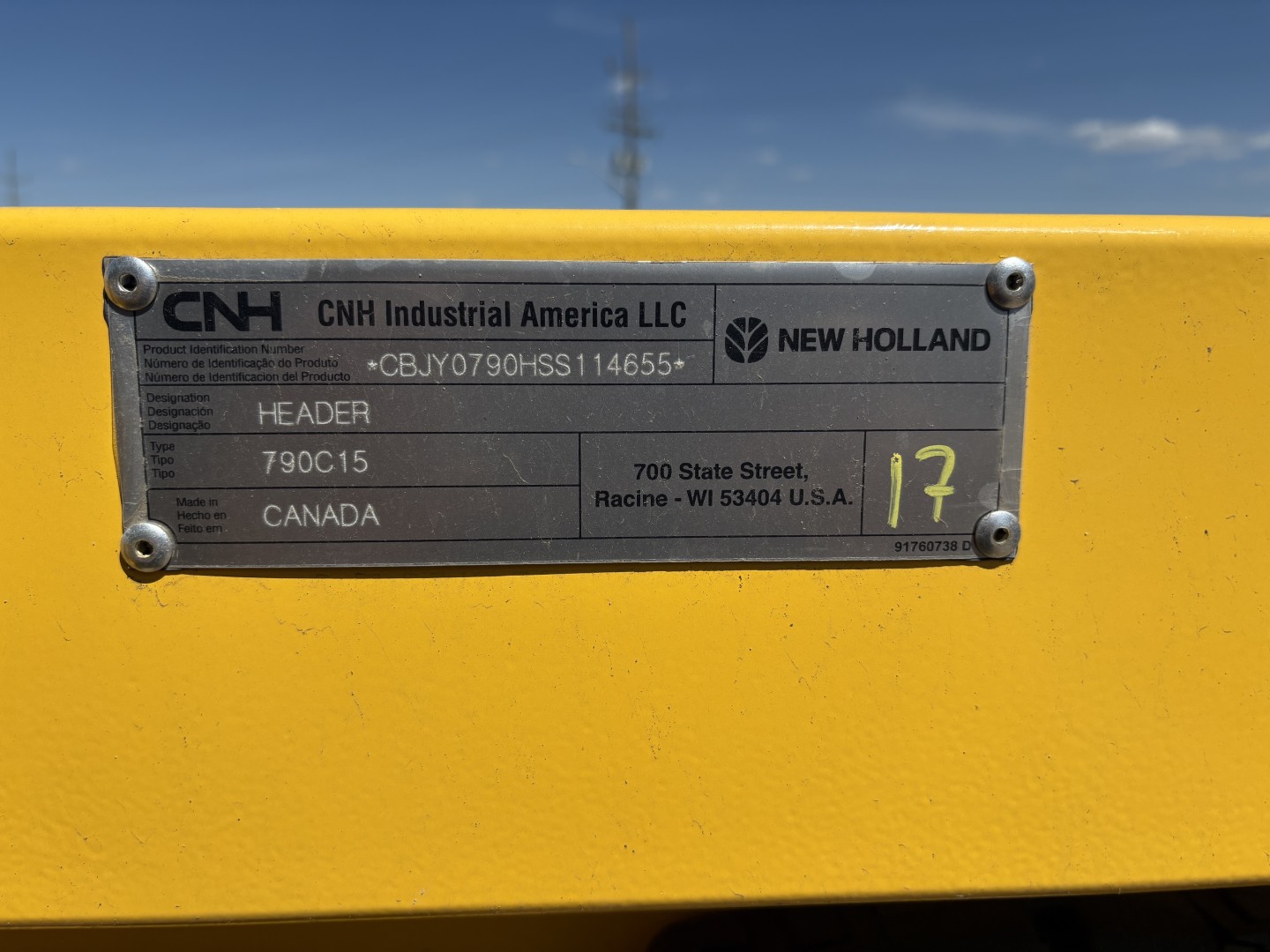 2025 New Holland CR9.90Z Combine