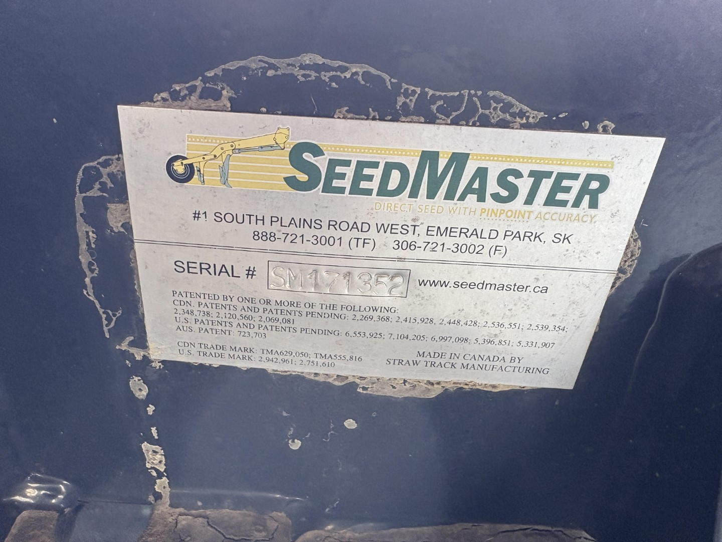 2017 Seed Master 6012 Air Drill