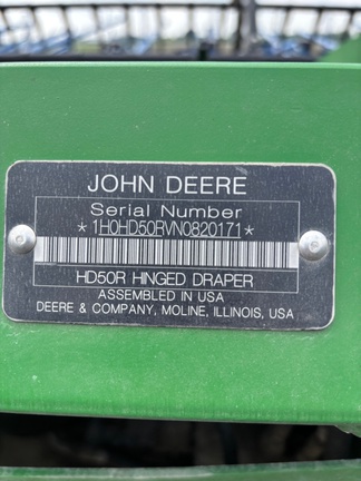 2022 John Deere HD50R Header Combine