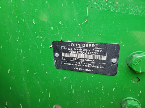2020 John Deere 9620RX Tractor Rubber Track