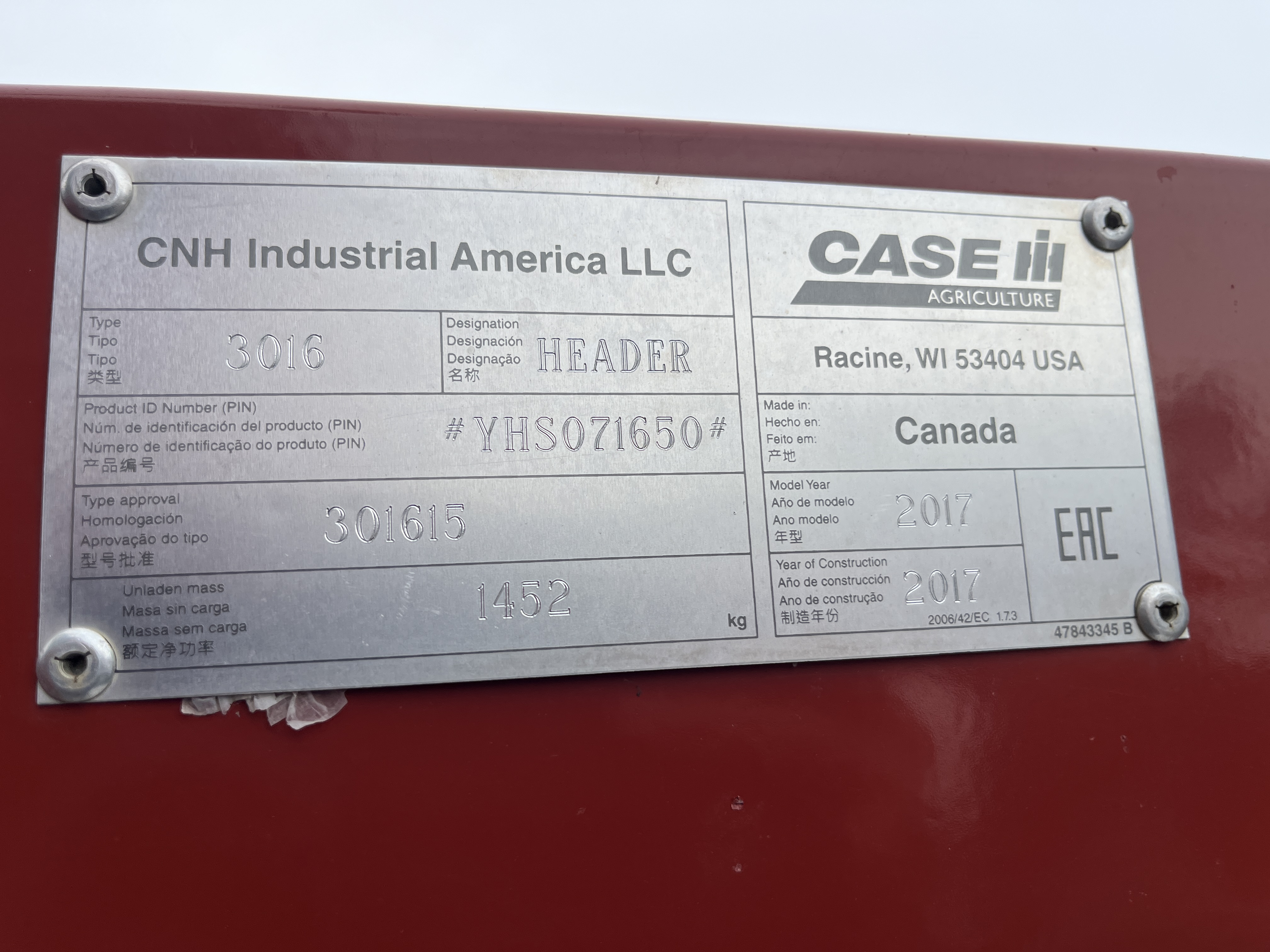 2008 Case IH 7010 Combine