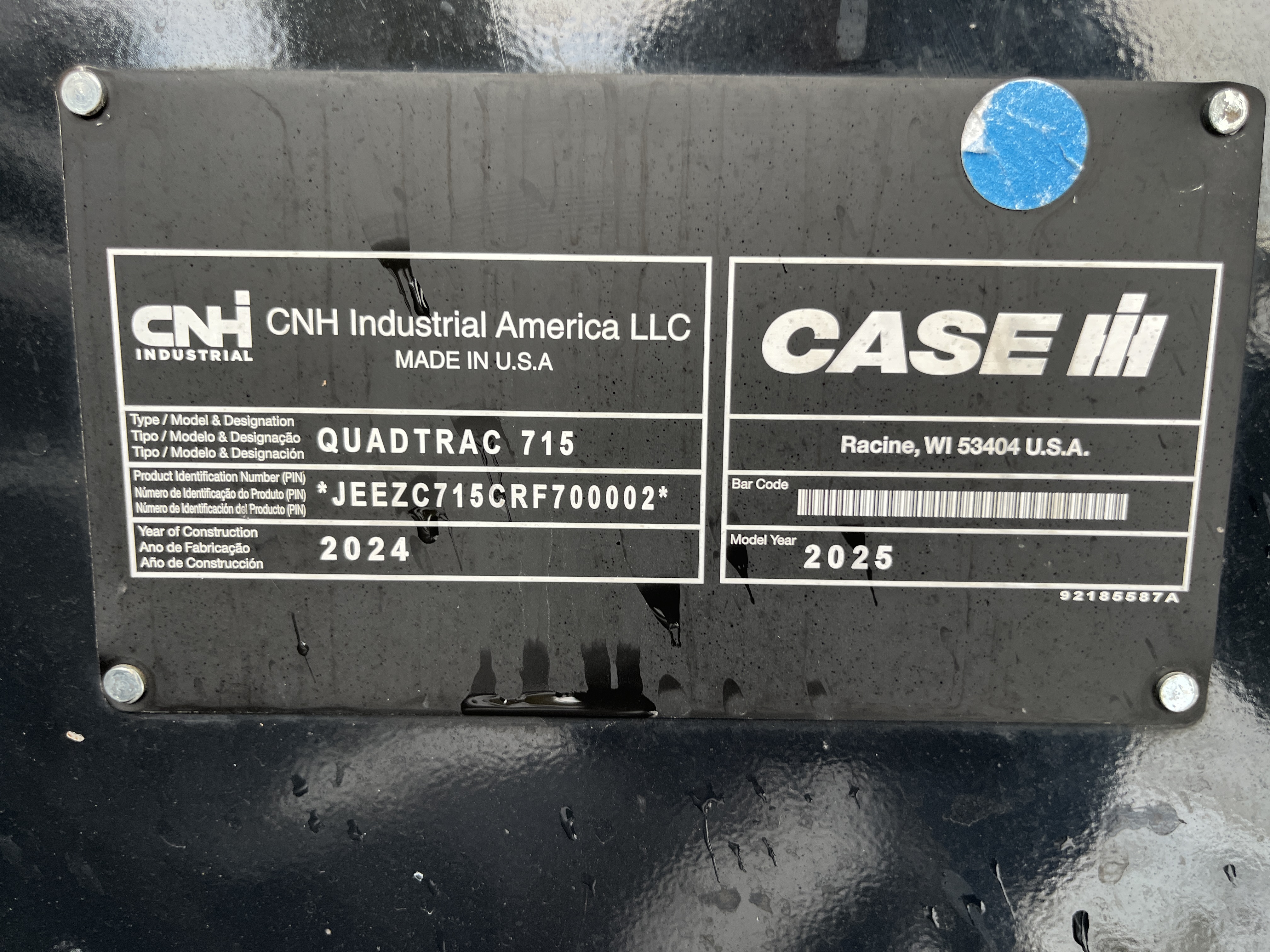 2025 Case IH 715 Tractor