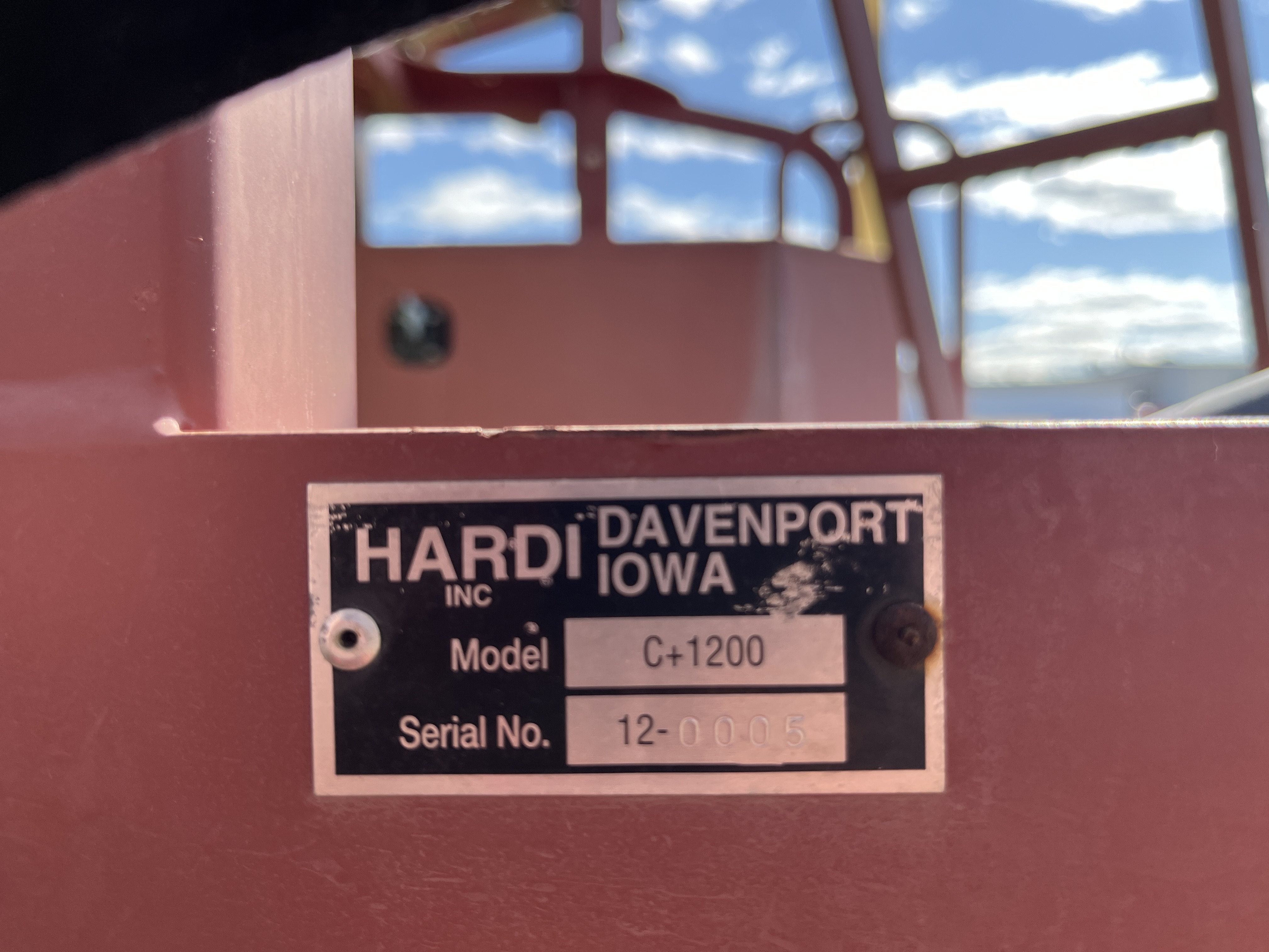 2002 Hardi Commander 1200 Sprayer