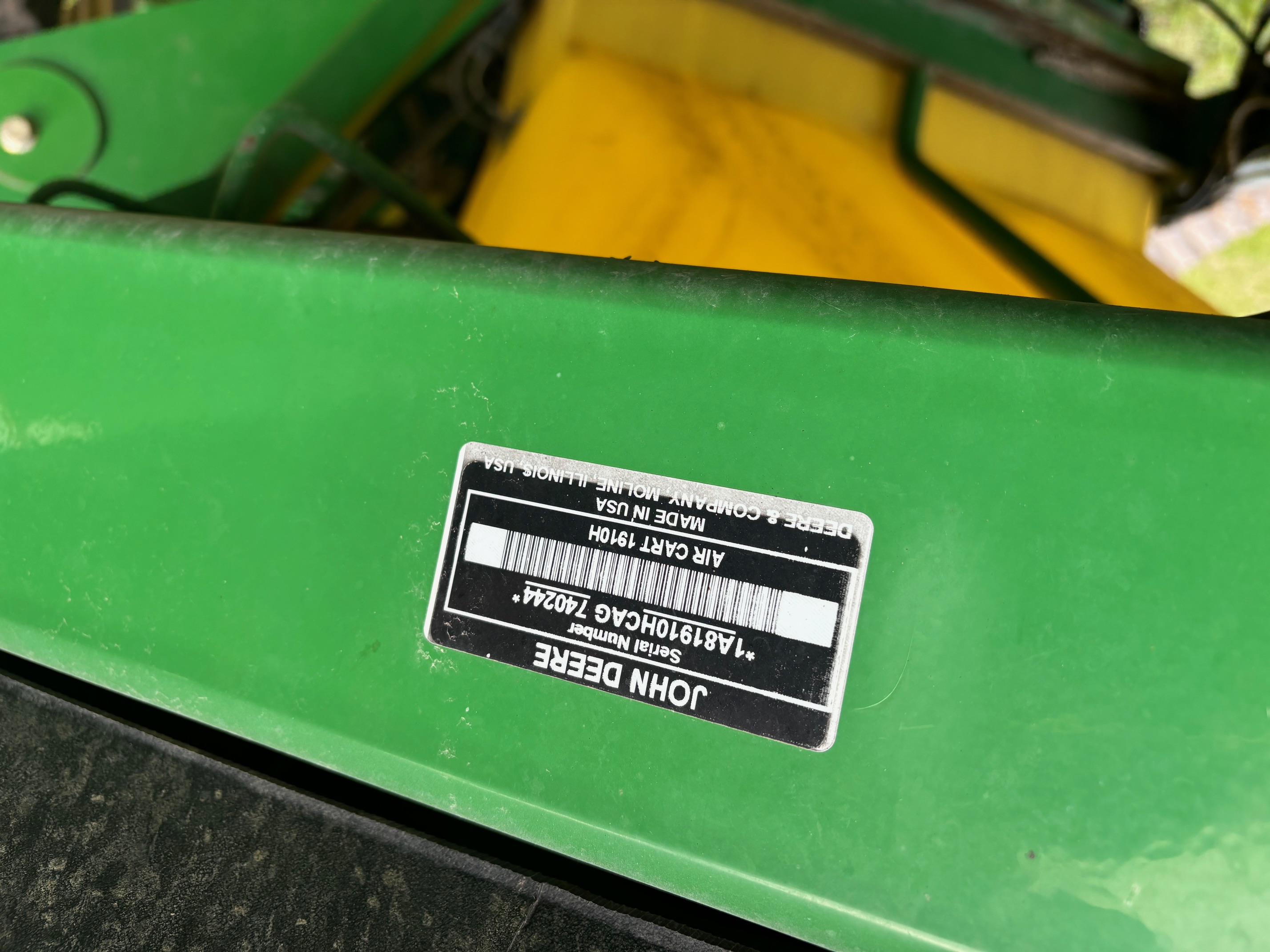 2011 John Deere 1895 Air Seeder