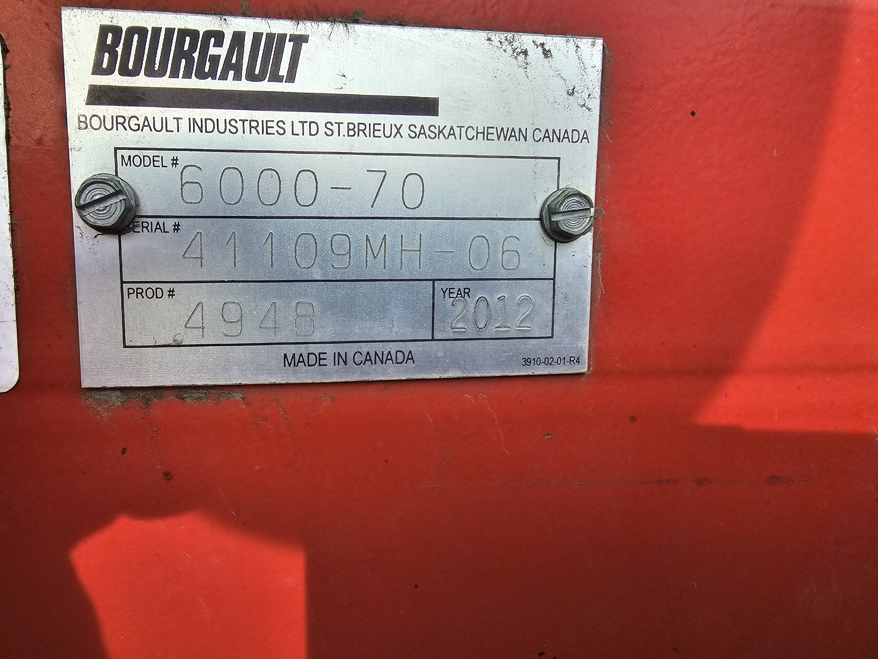 2012 Bourgault 6000-70 Harrow Drawbar