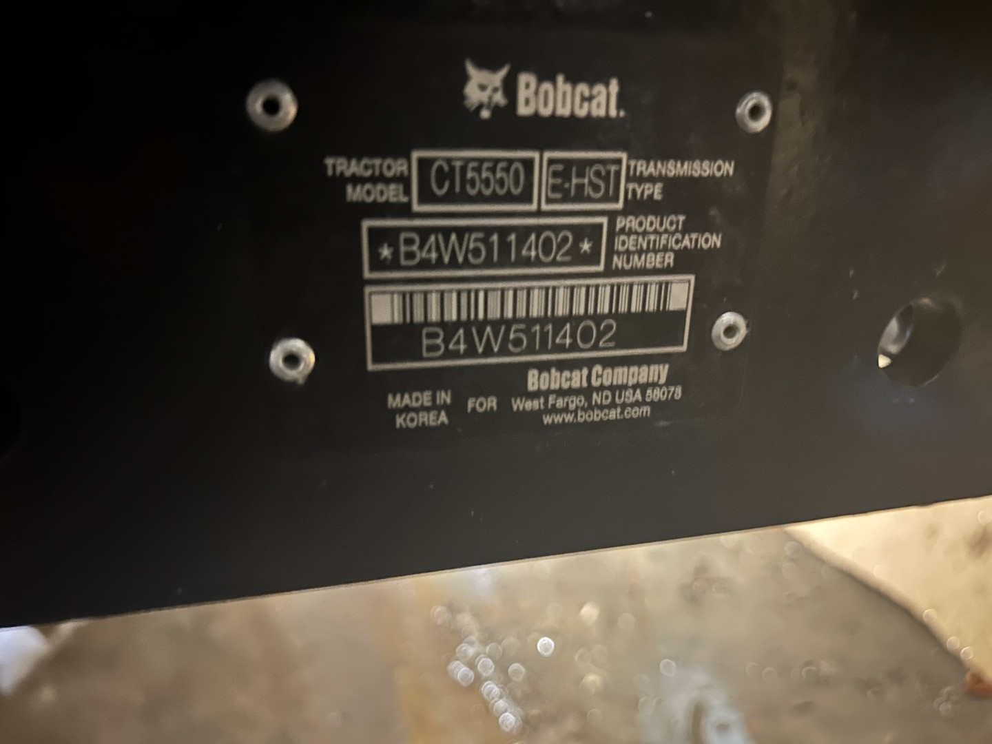 2024 Bobcat CT5550 Tractor