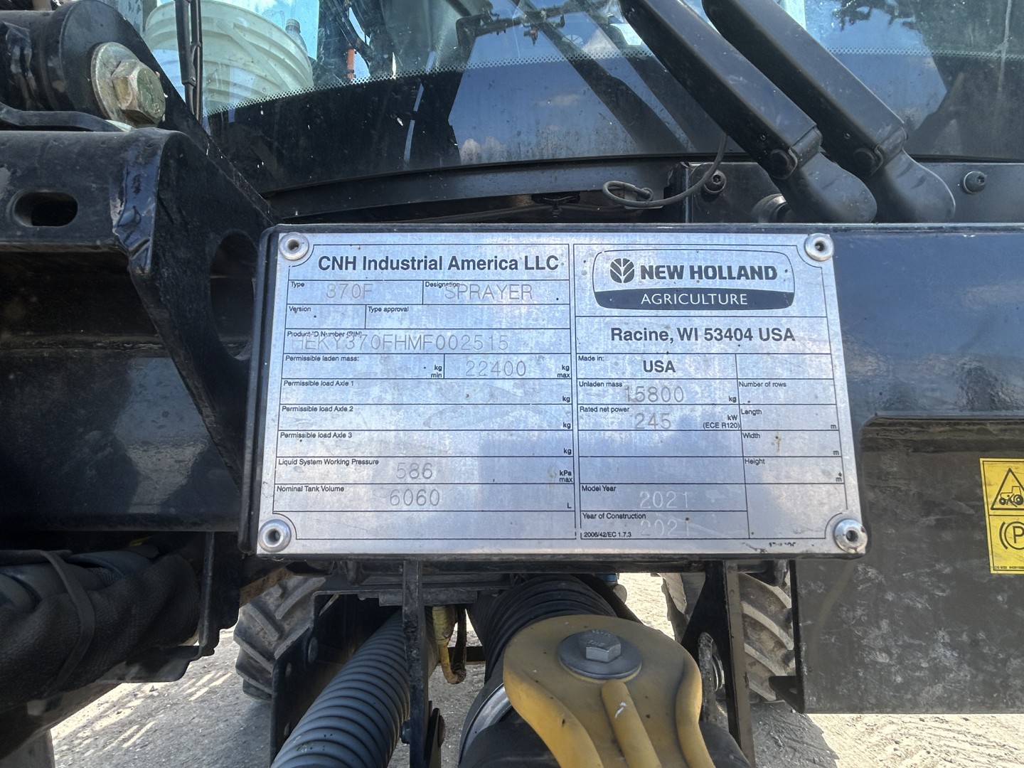 2021 New Holland SP.370F Sprayer/High Clearance