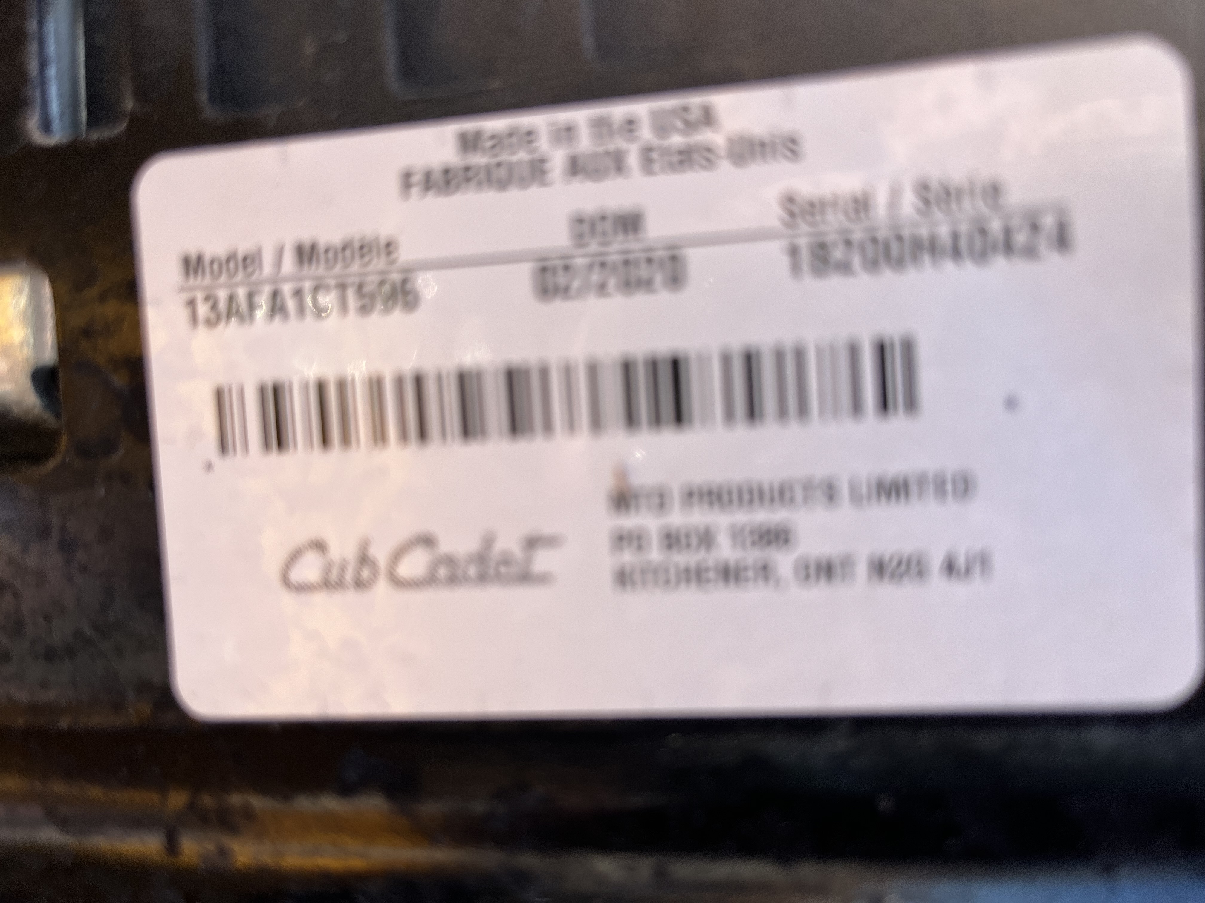 2020 Cub Cadet LX46 Lawn Tractor