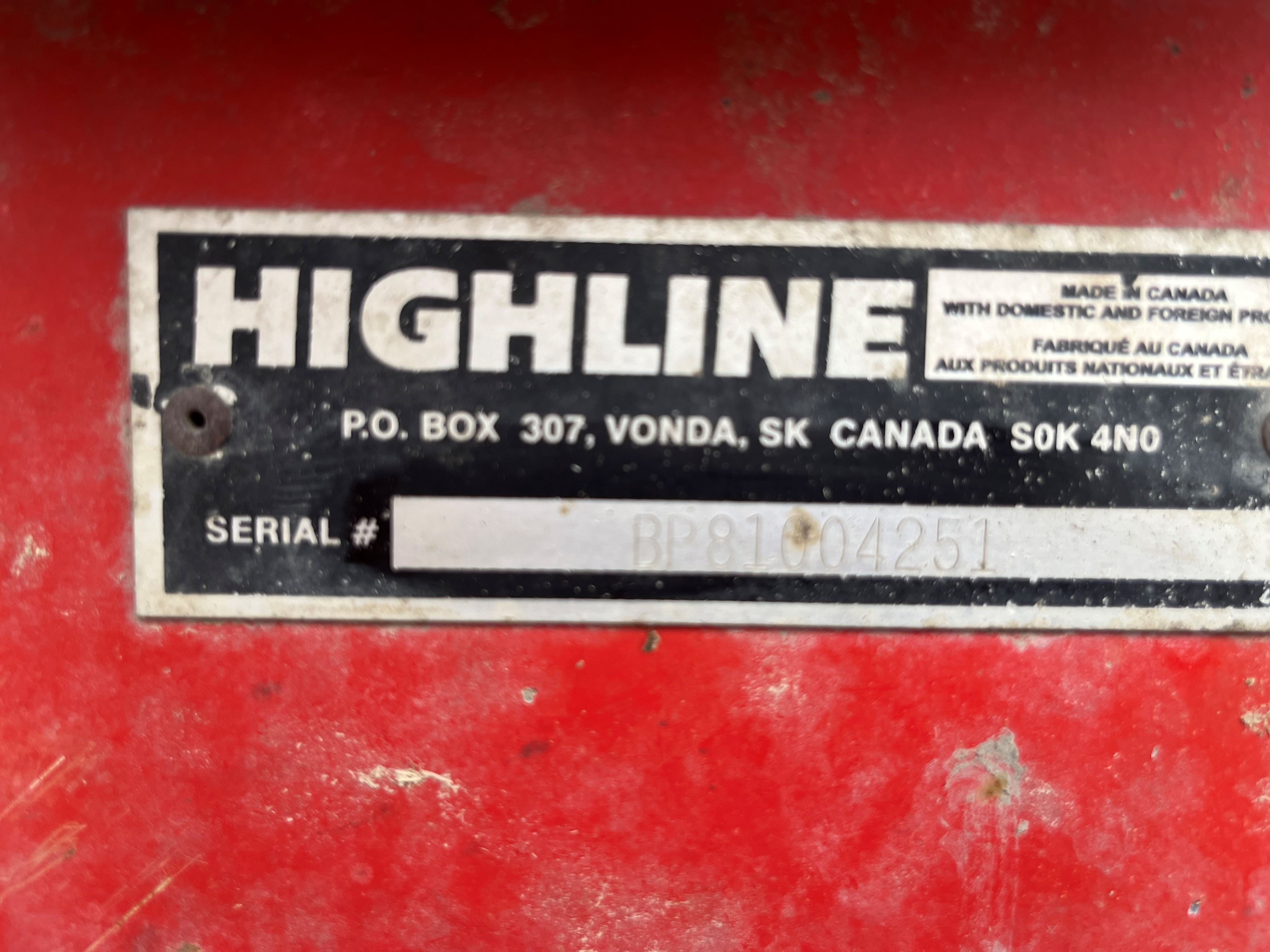 Highline BP8100 Bale Processor