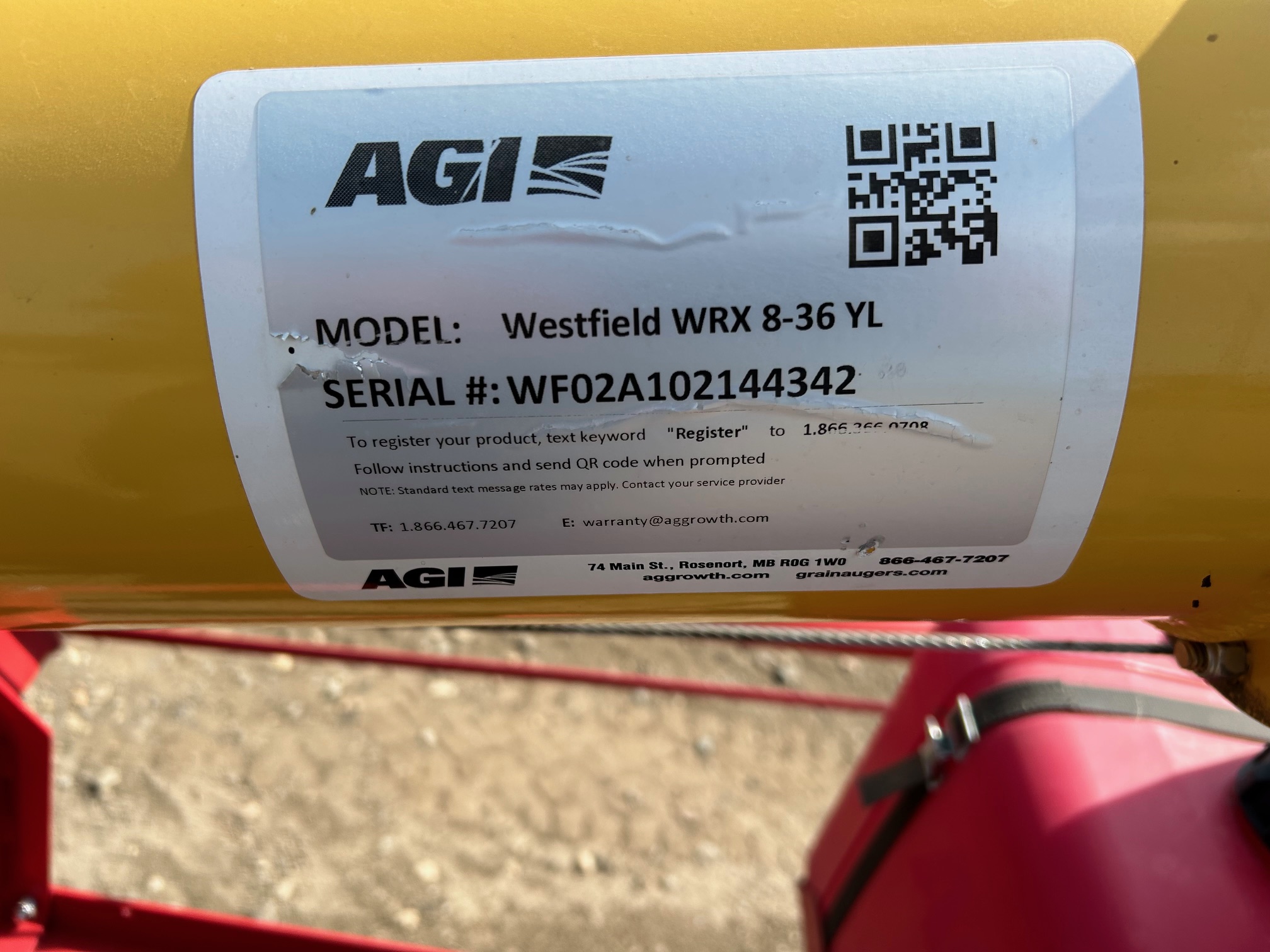 2021 Westfield WRX8-36 YL Grain Auger