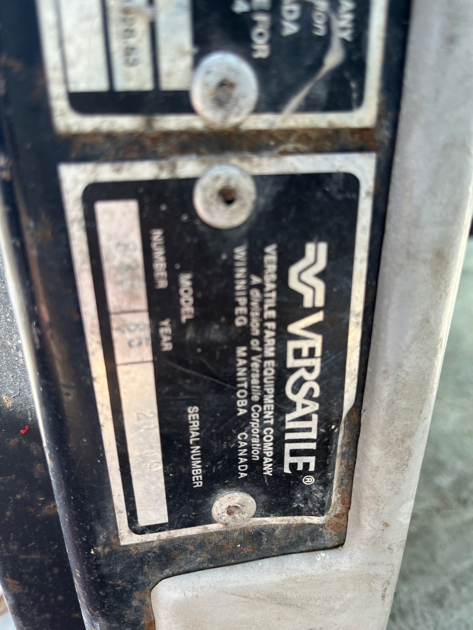 1985 Versatile 836 Tractor 4WD