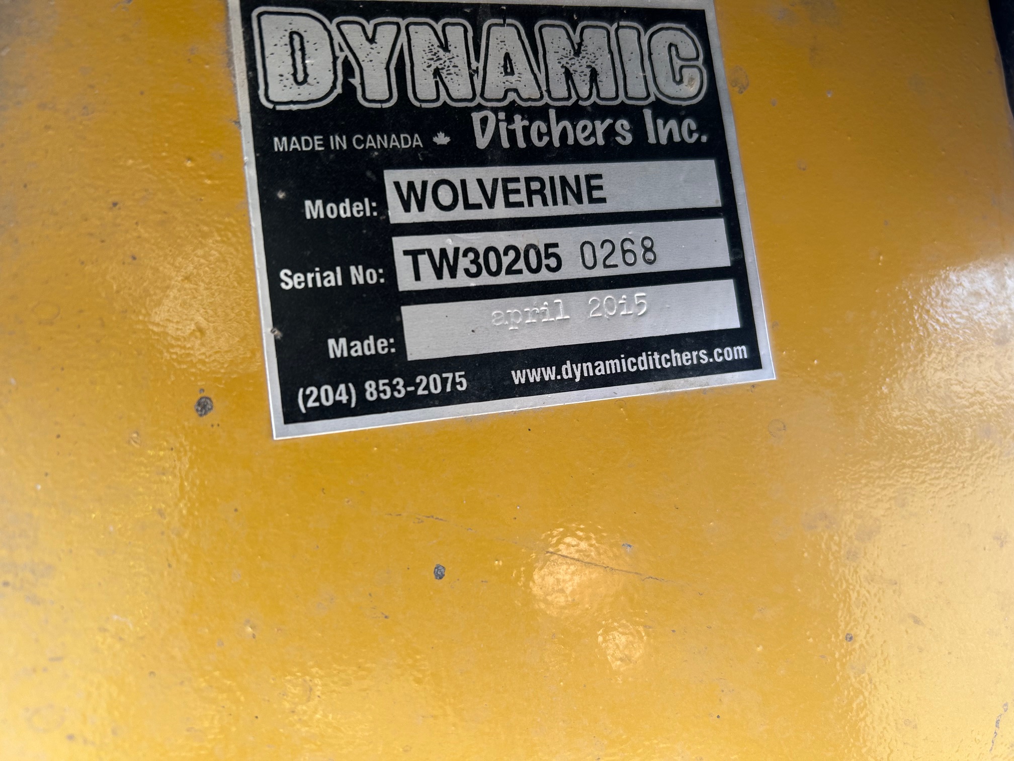 2015 Ditch Witch Wolverine Ditcher