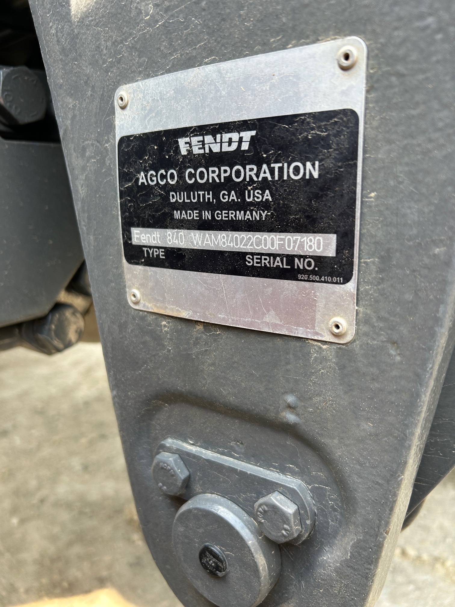 2019 Fendt 824S4 Tractor