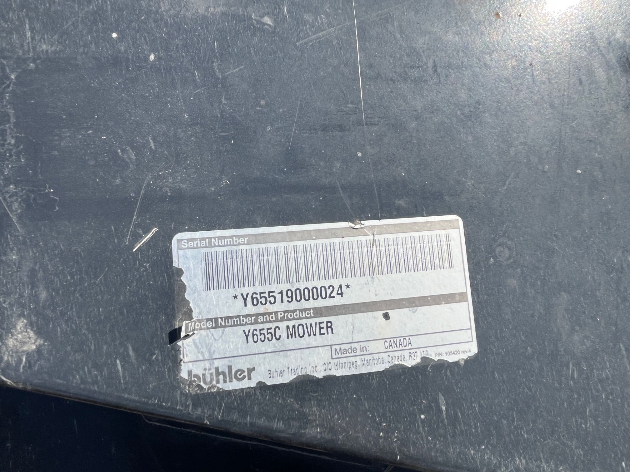 2020 Farm King 655 Mower/Finishing