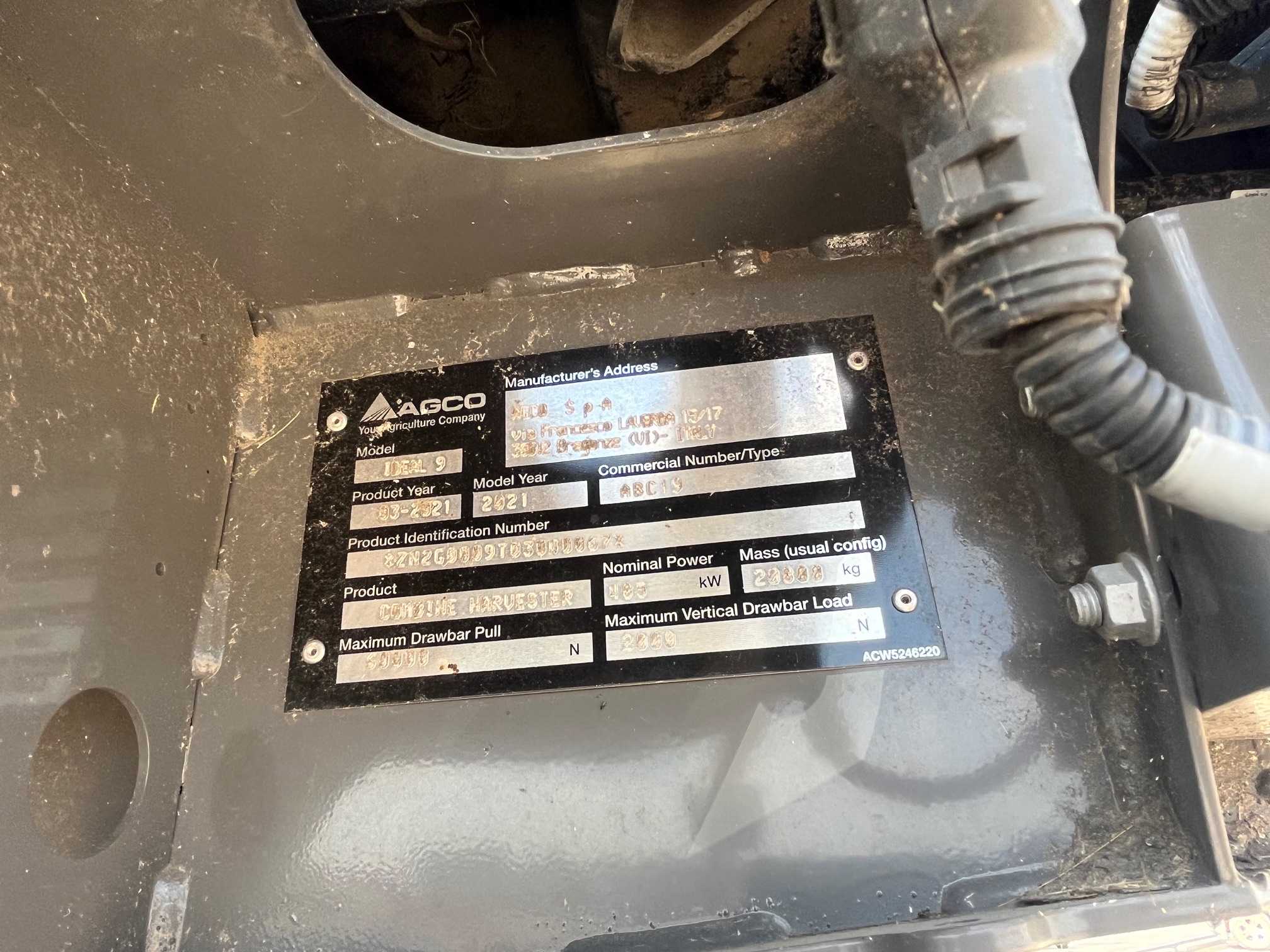 2021 Fendt FTC9 Combine