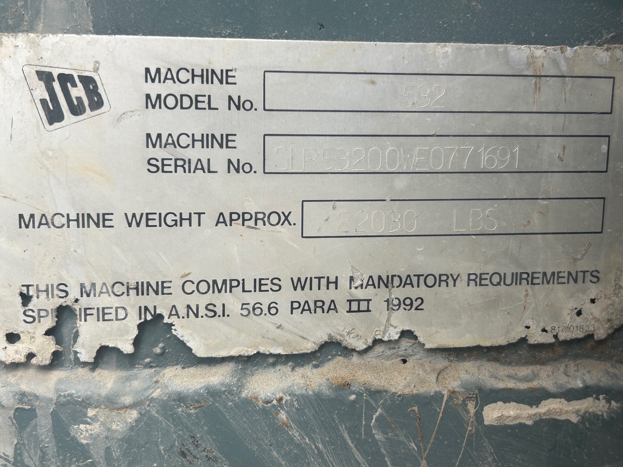 2004 JCB 532 TeleHandler