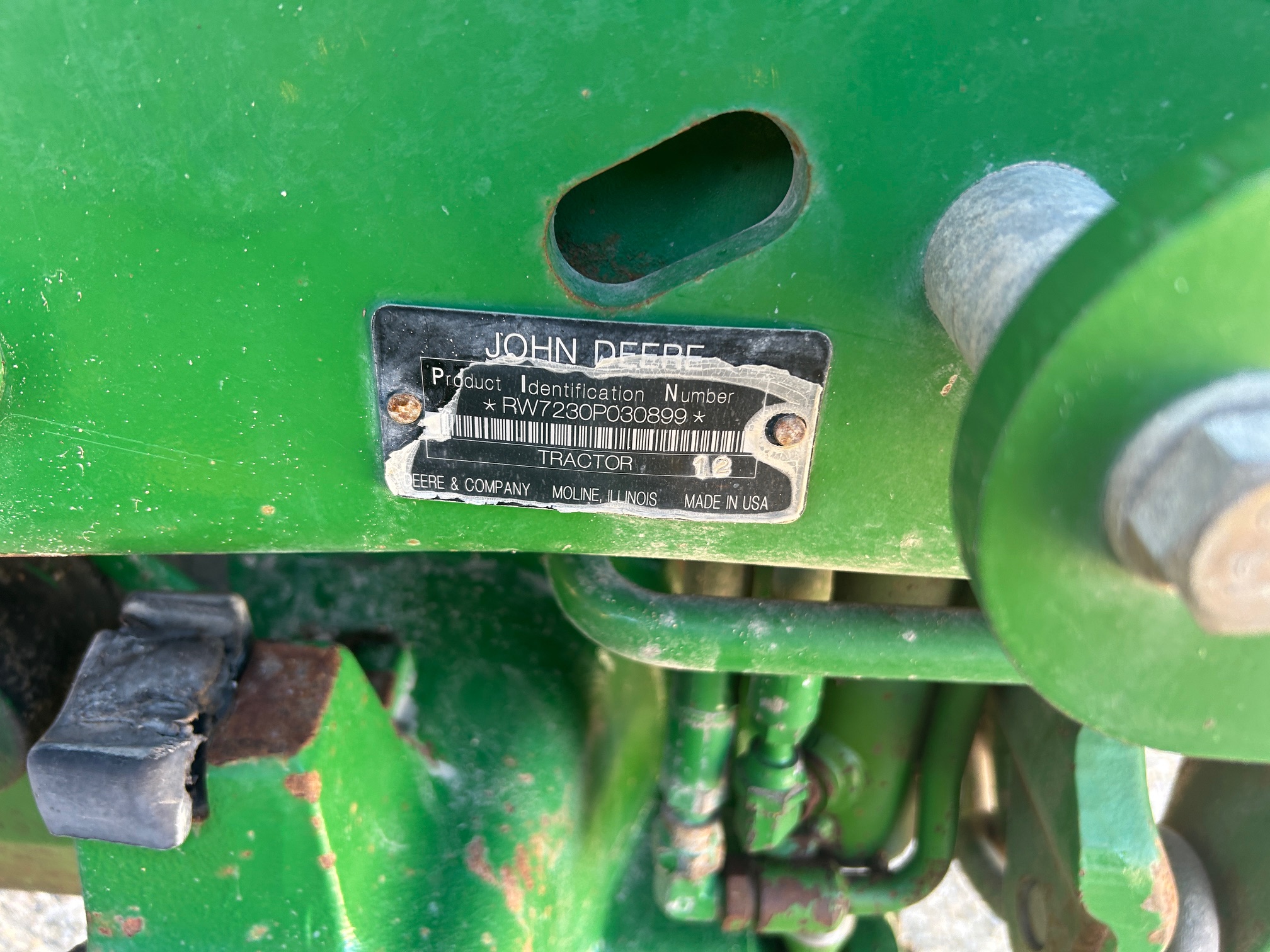 2012 John Deere 7230 Prem Tractor