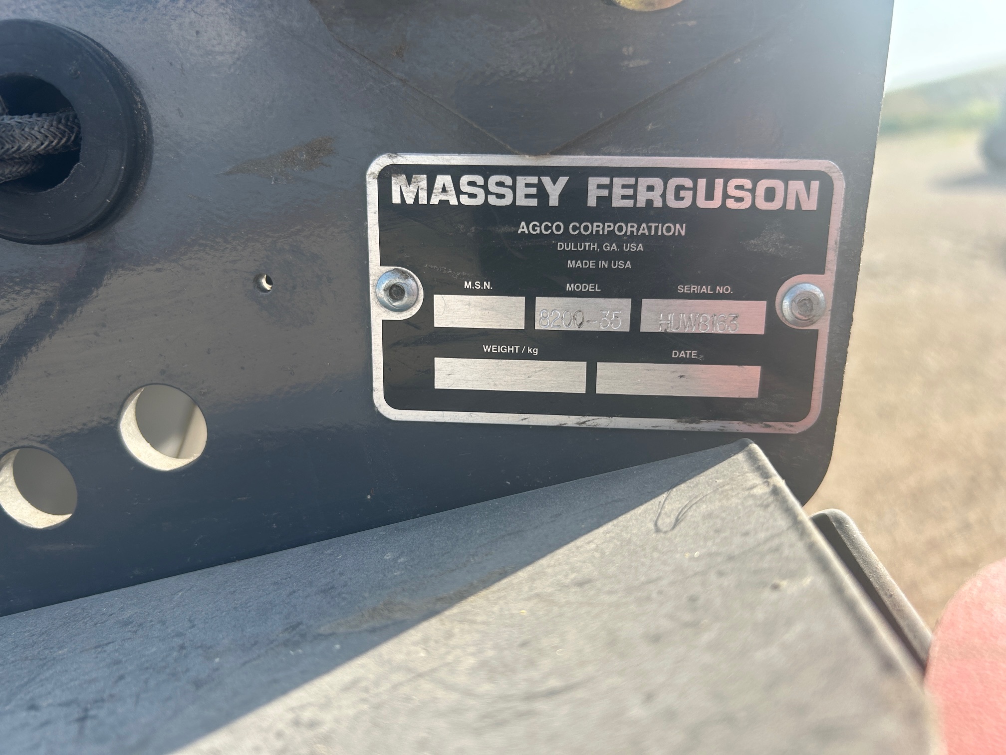 2009 Massey Ferguson 8200-35F Header Combine