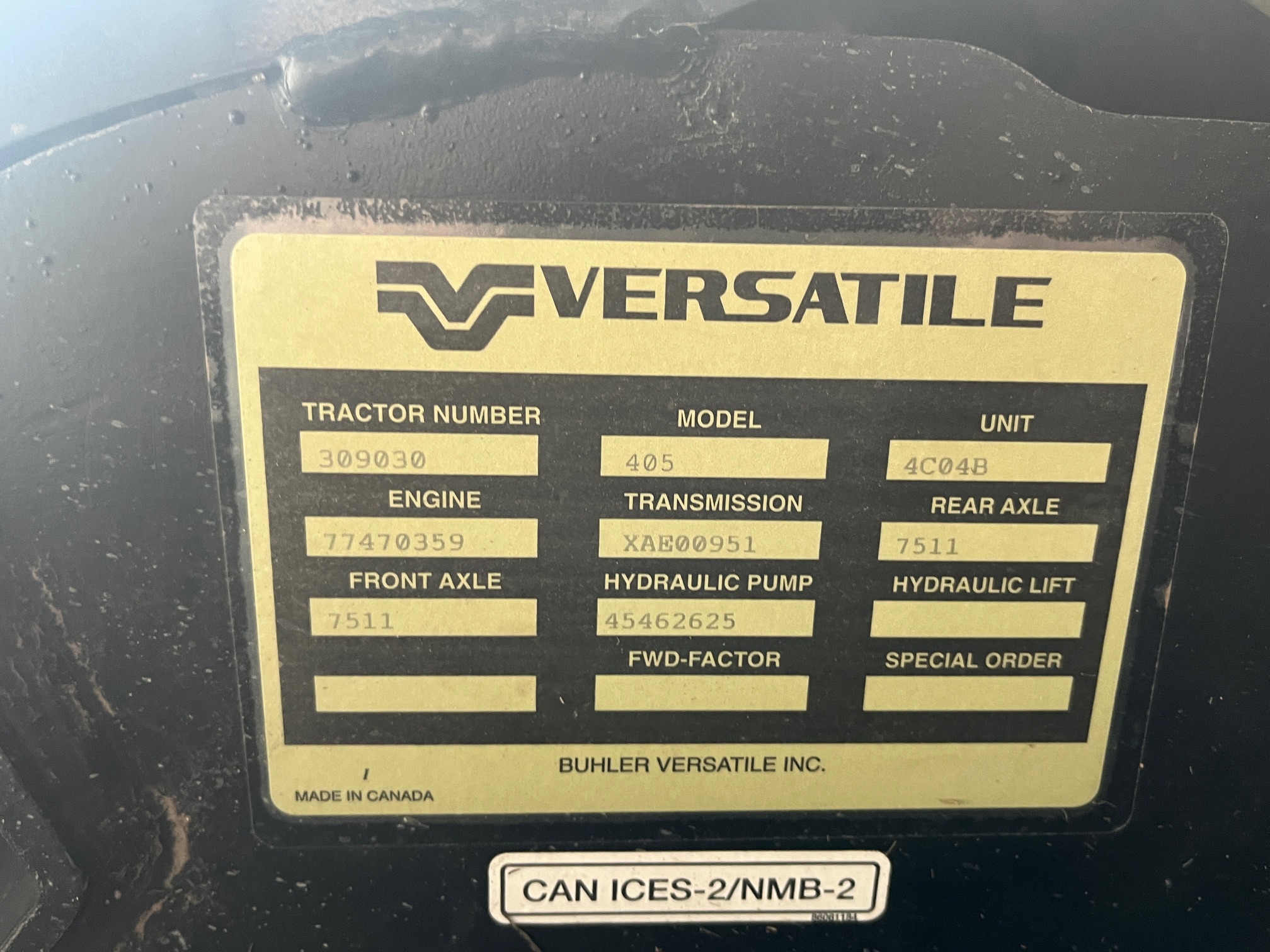 2024 Versatile 405 Tractor