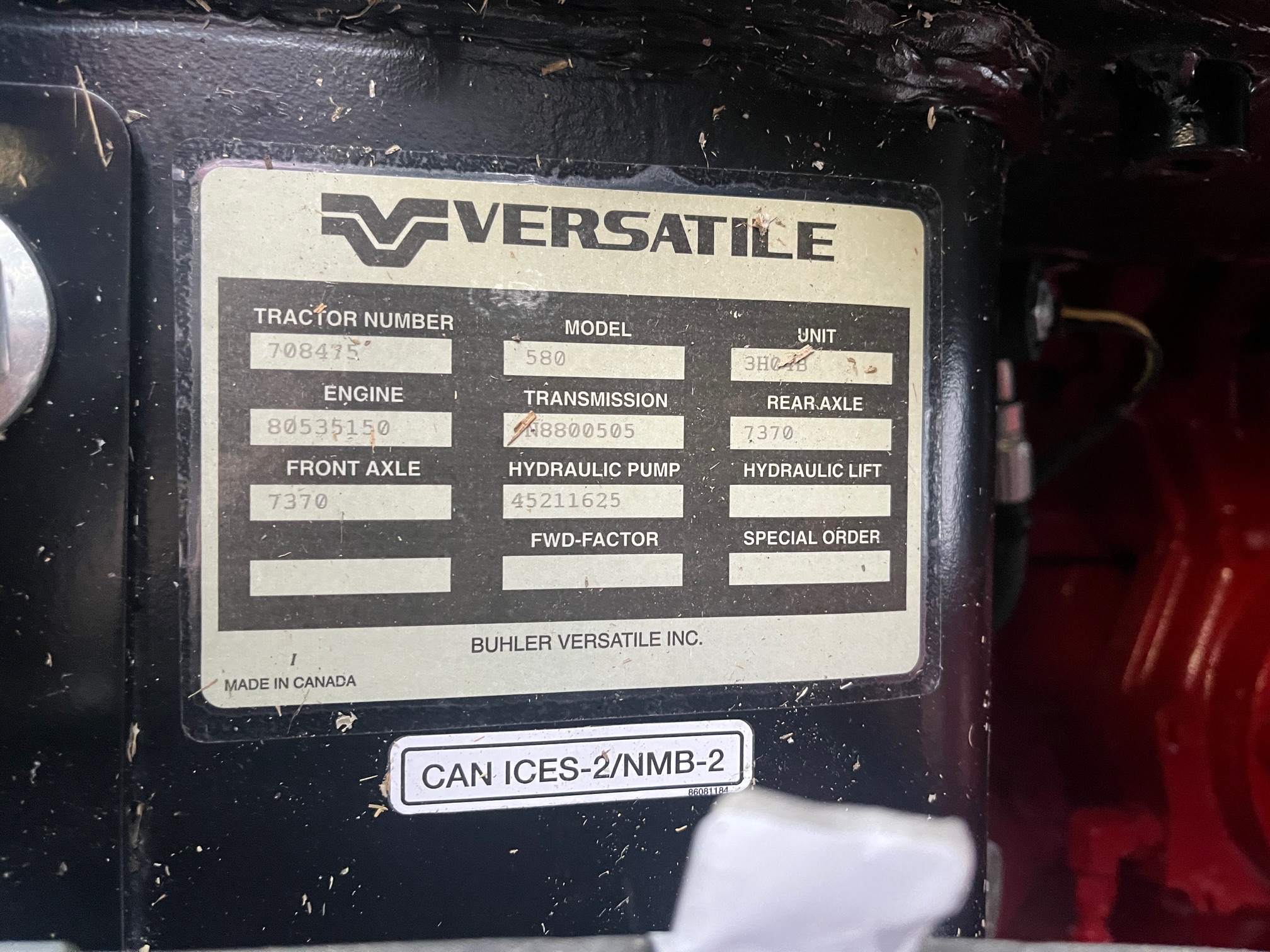 2023 Versatile 580 Tractor