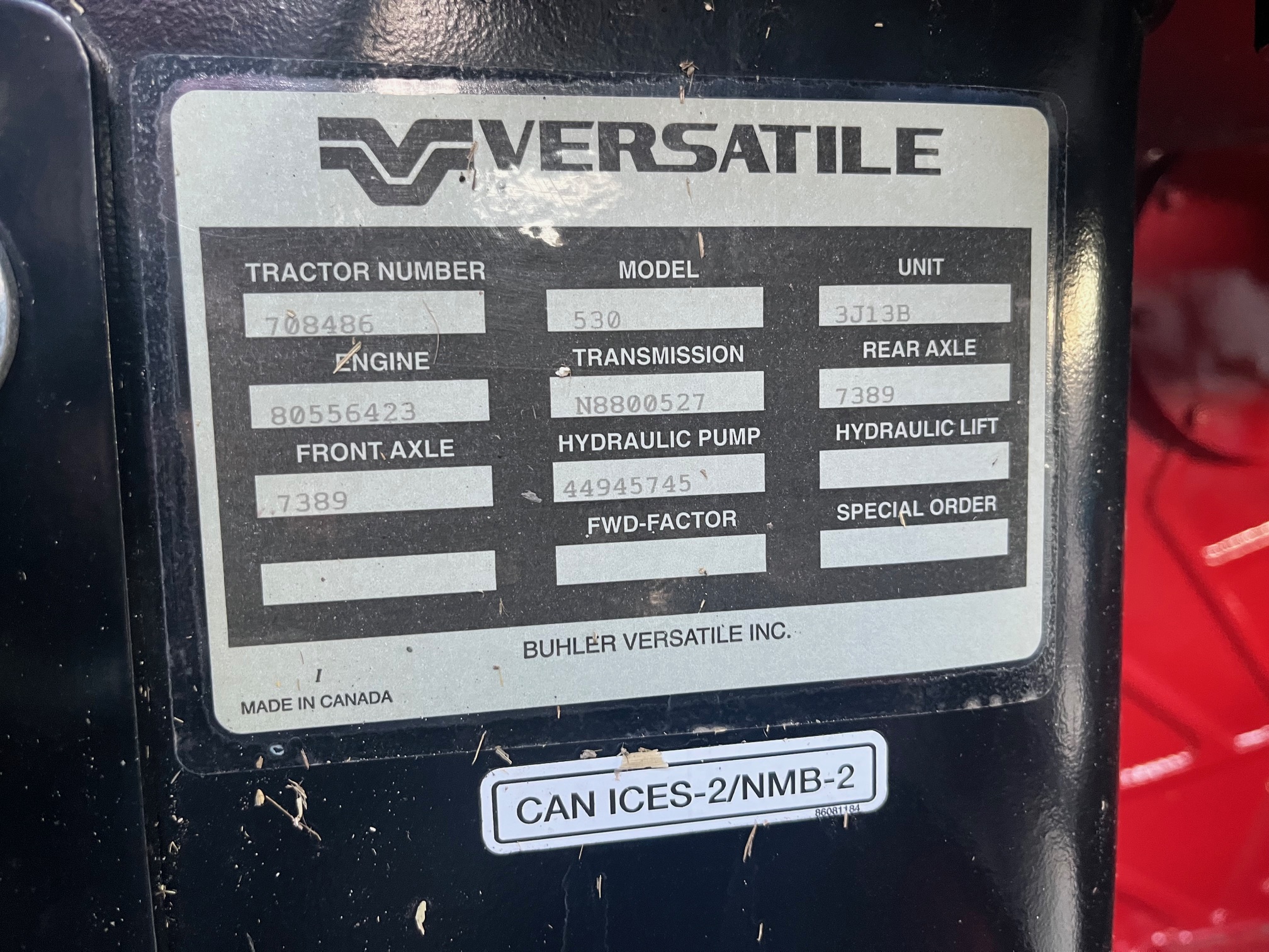 2023 Versatile 530 Tractor