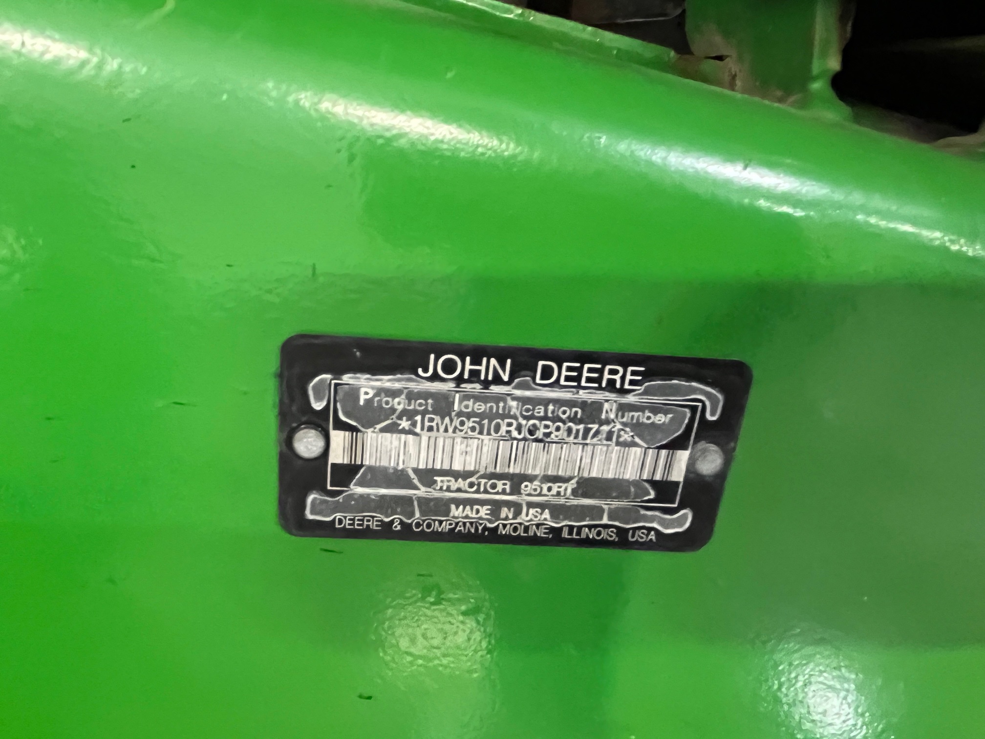 2013 John Deere 9510RT Tractor