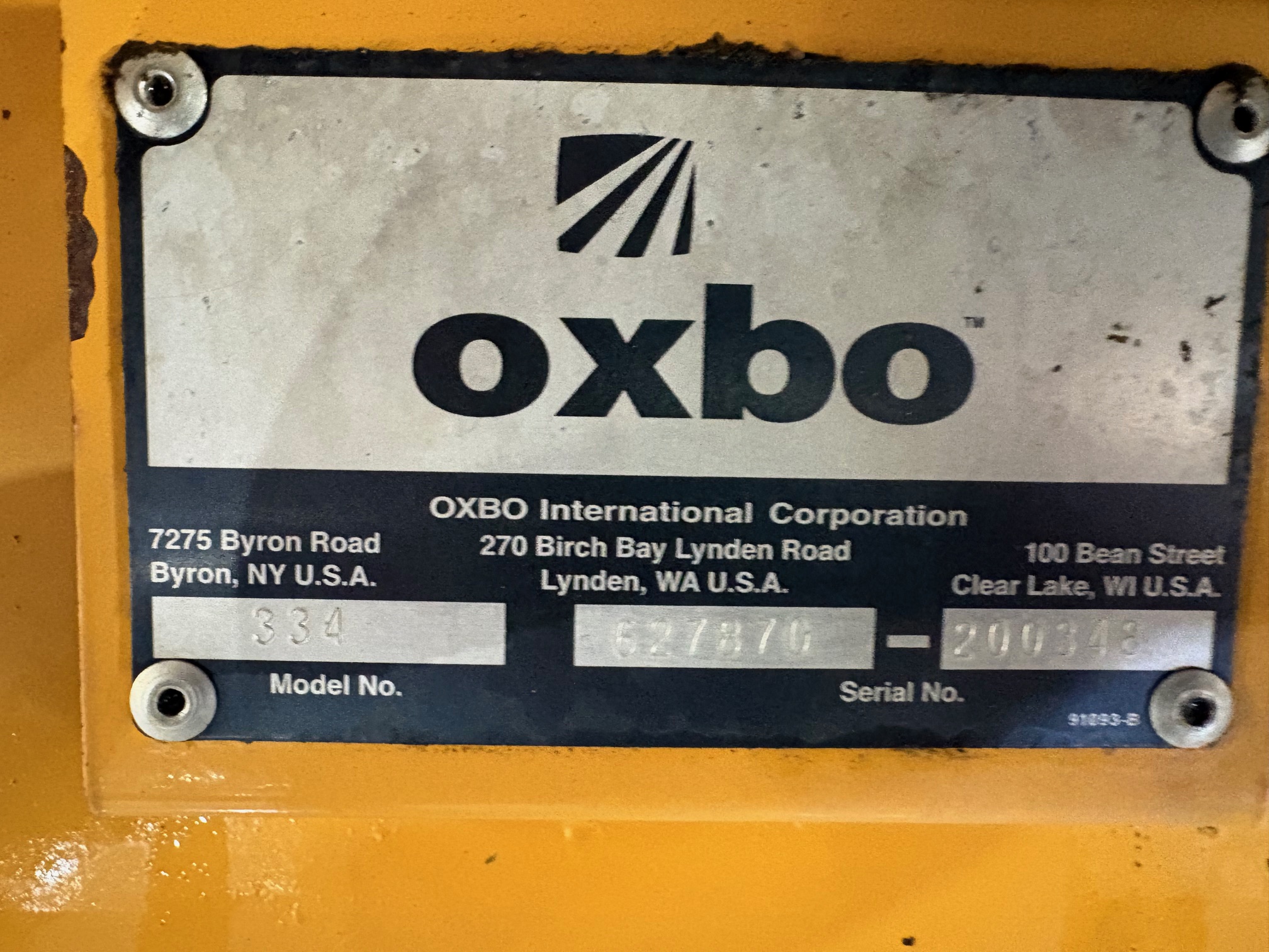 2012 Oxbo 2334 Hay Merger