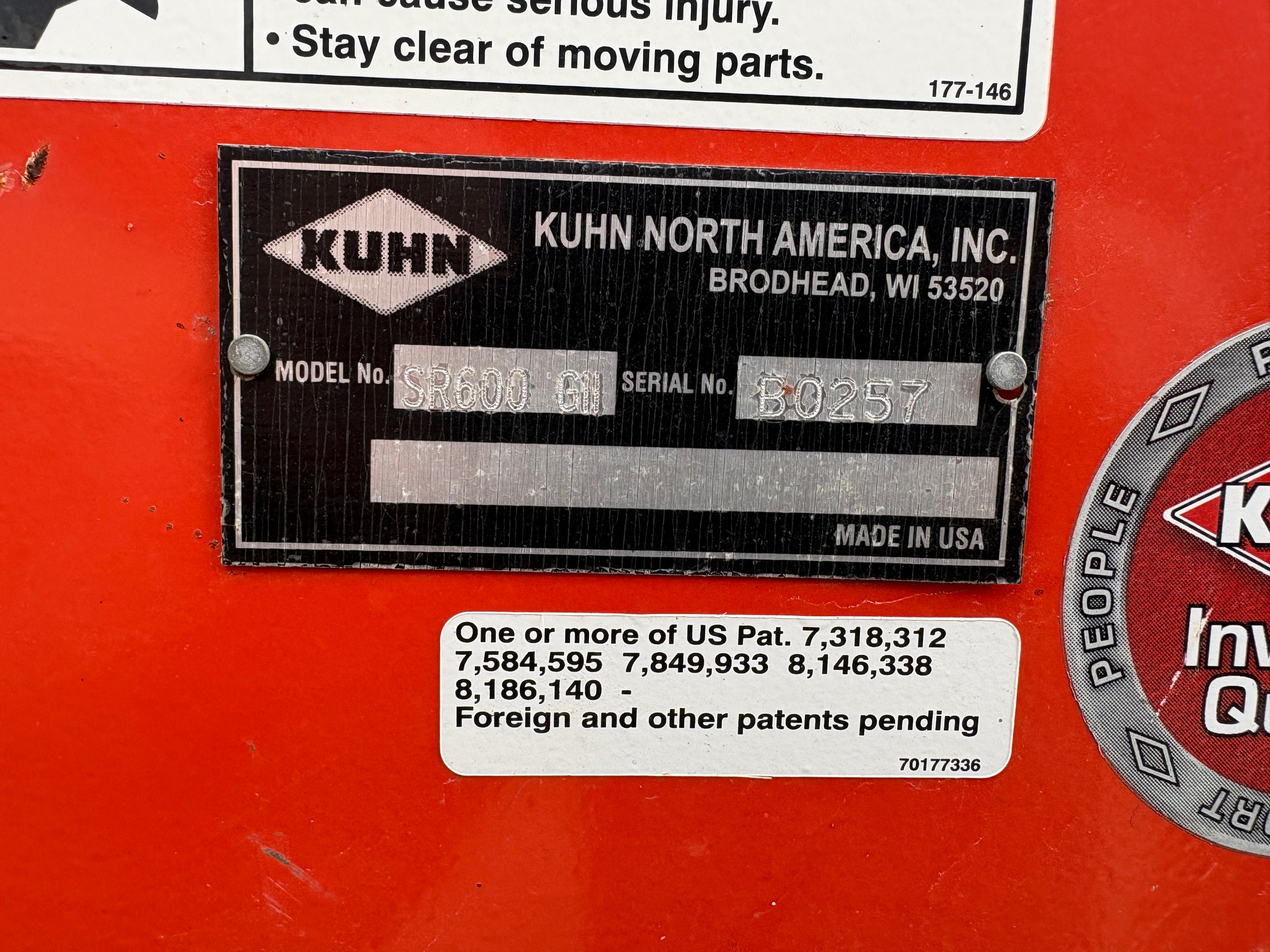 2020 Kuhn SR600 GII Rake/Wheel