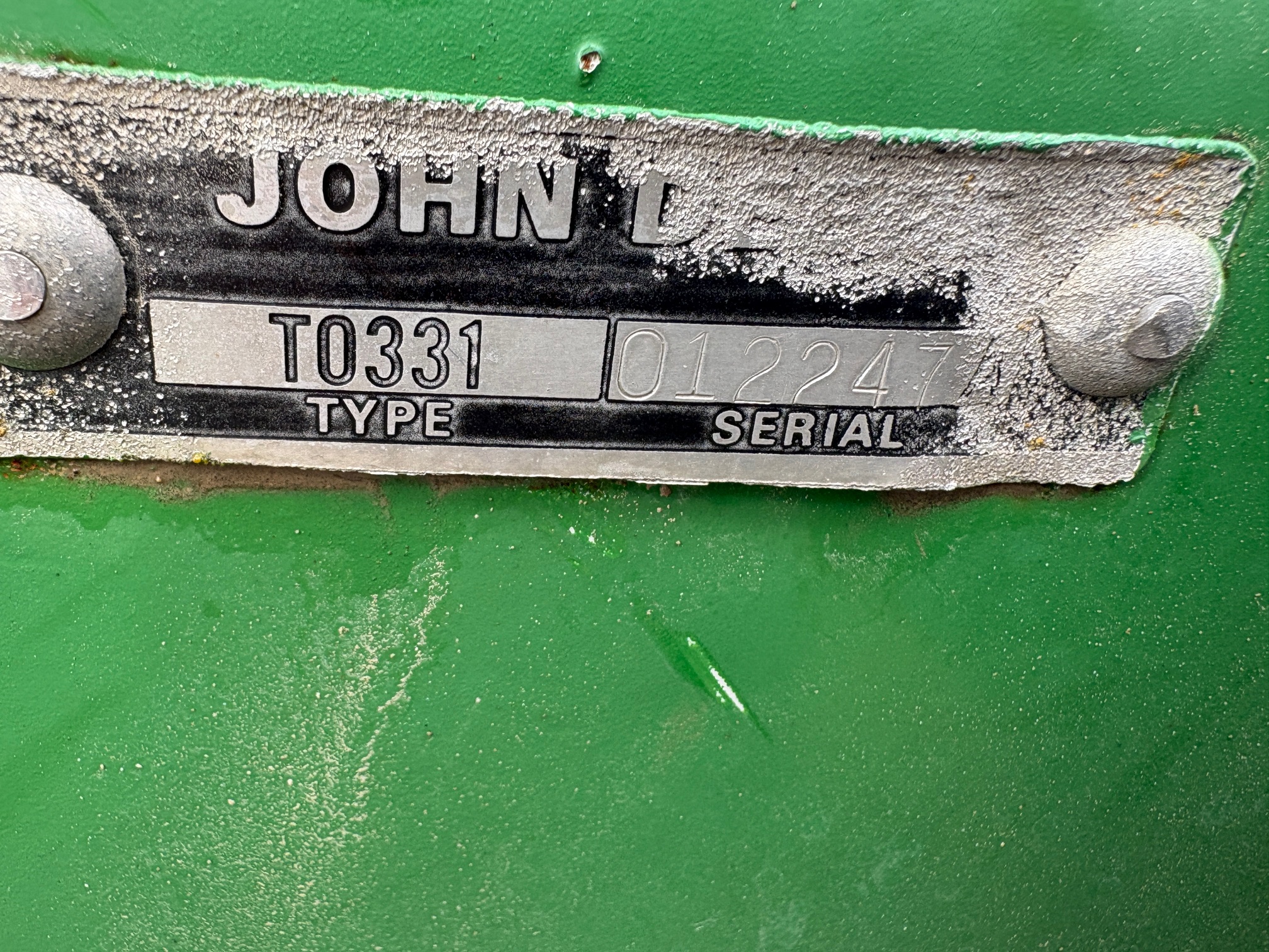 John Deere T0331 Disk Tandem