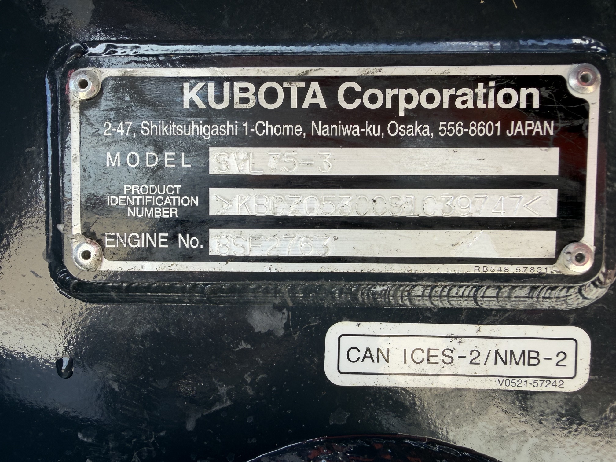 2025 Kubota SVL75-3 Skid Steer Loader