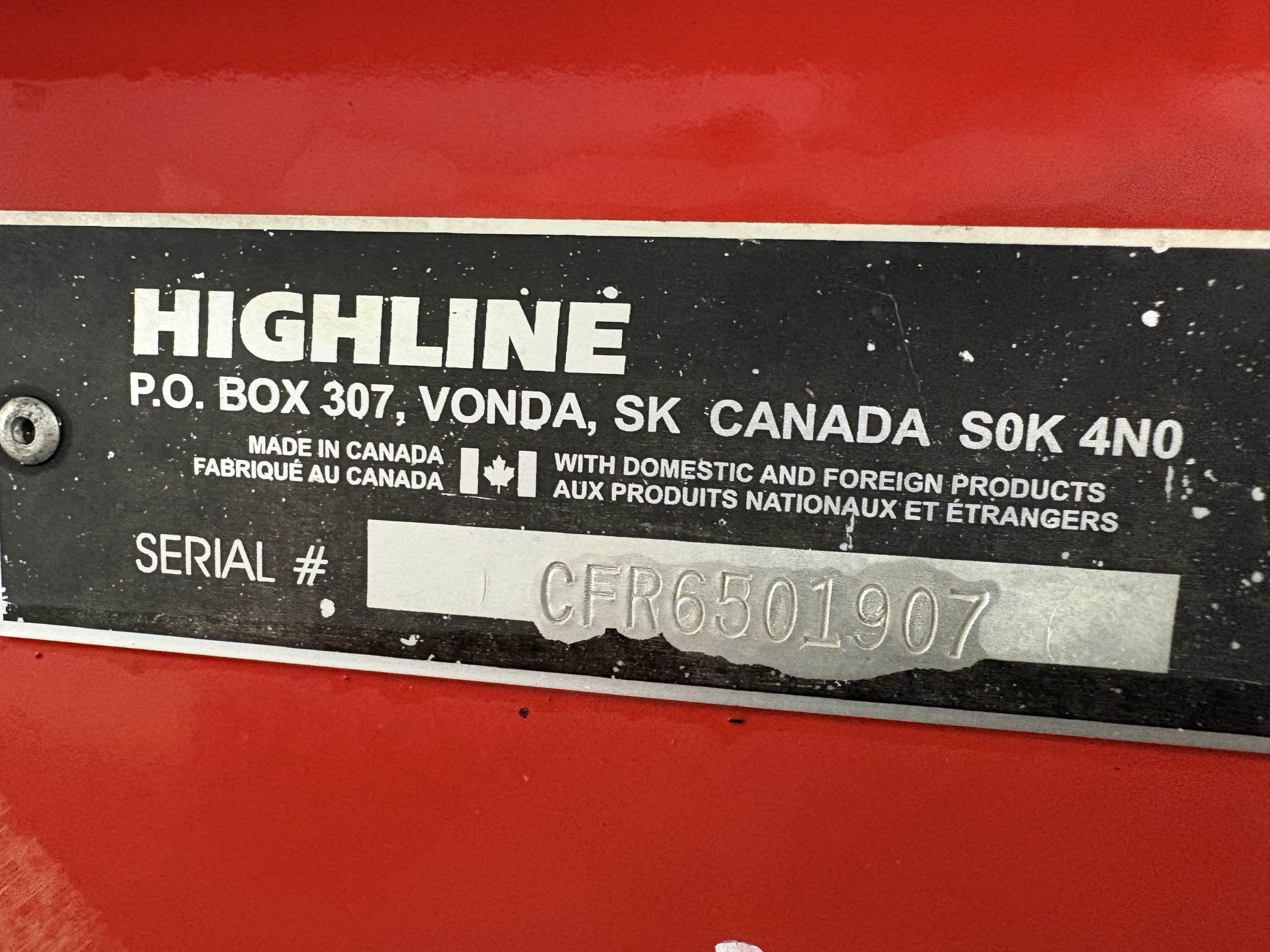 2016 Highline CFR650 Bale Processor