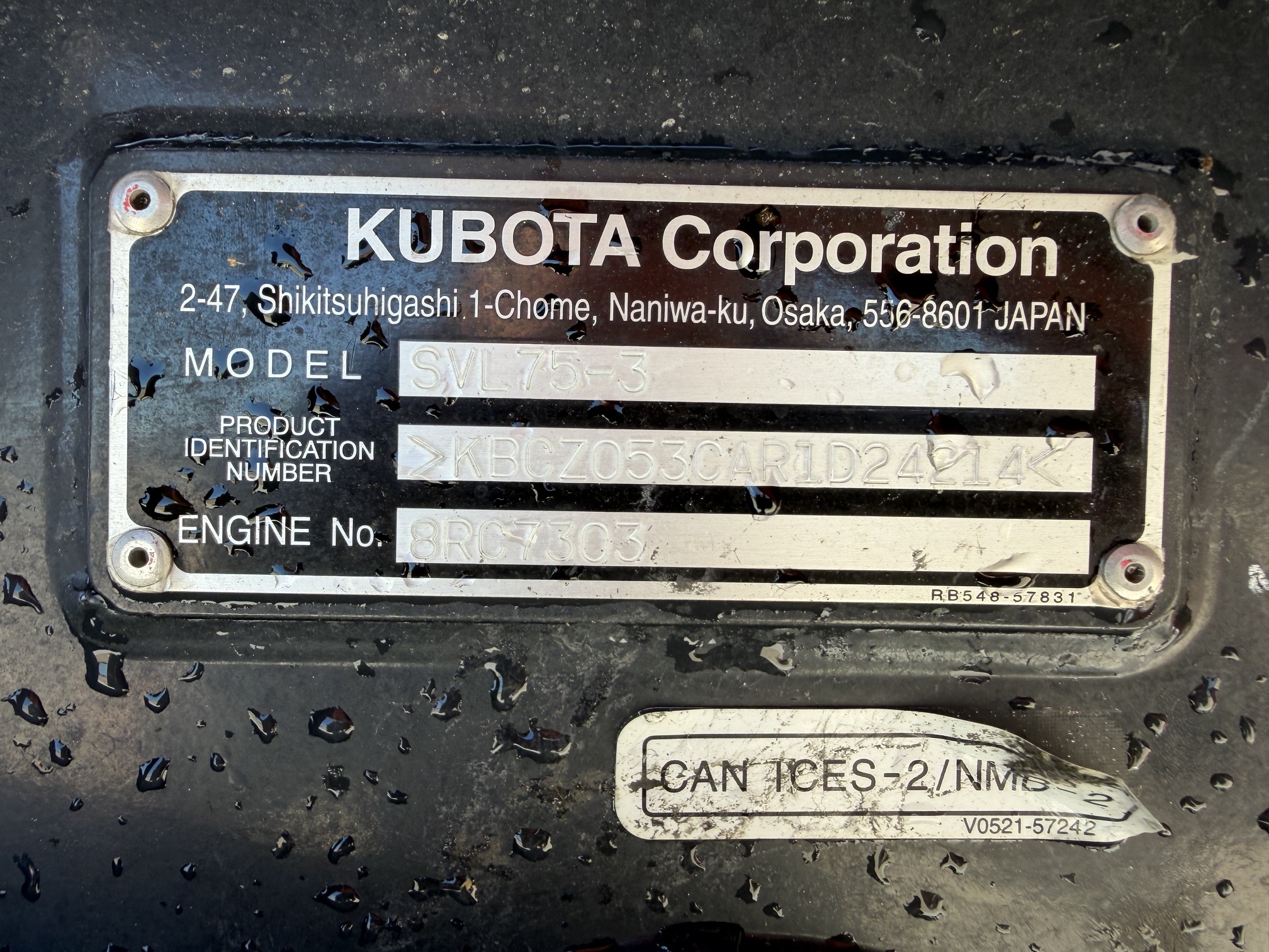 2024 Kubota SVL75-3 Skid Steer/Excavator