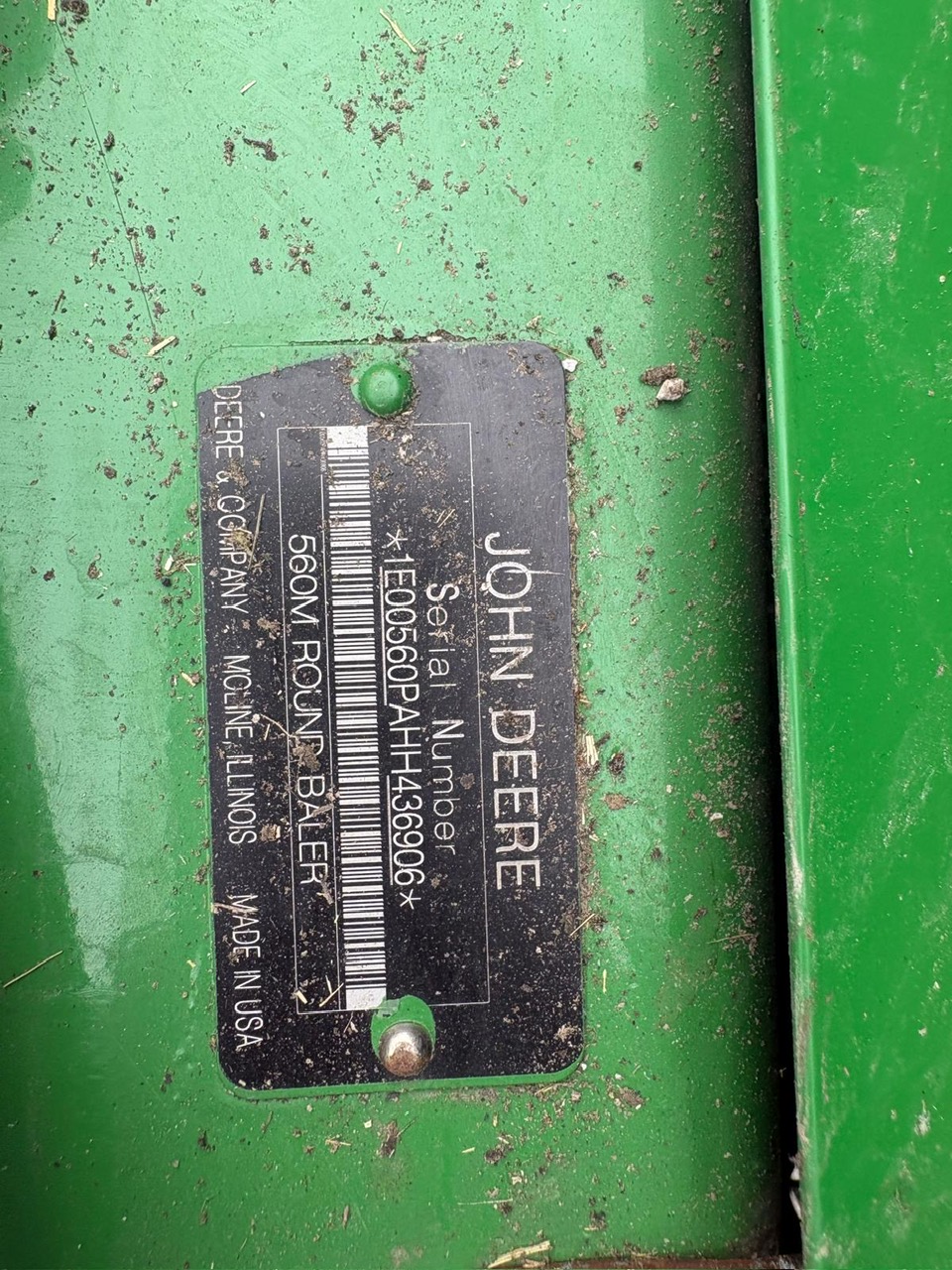 2017 John Deere 560M Baler/Round