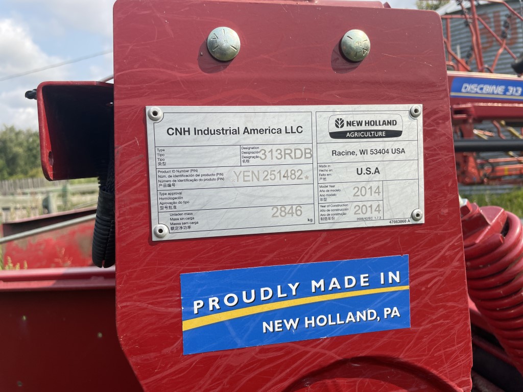 2014 New Holland 313 Mower Conditioner/Disc