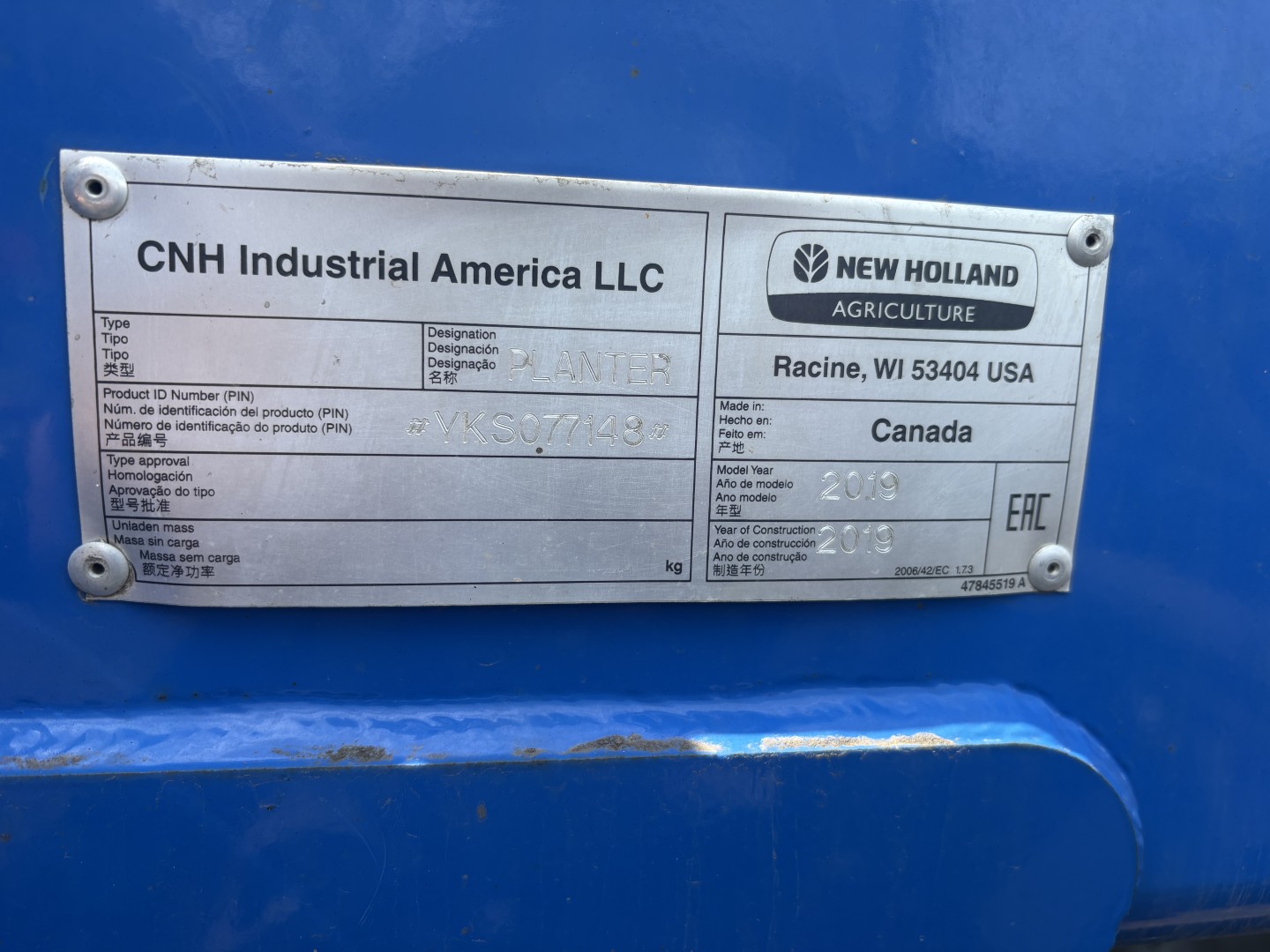 2019 New Holland P2082 Air Drill