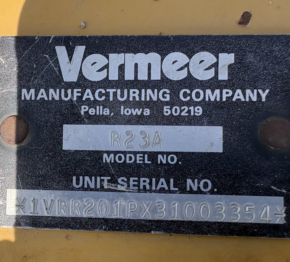 Vermeer R23A Rake