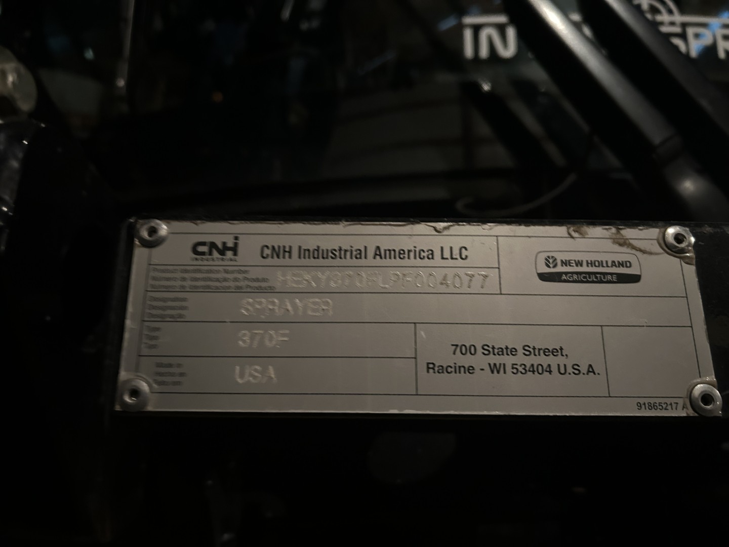 2023 New Holland SP.370F Sprayer/High Clearance