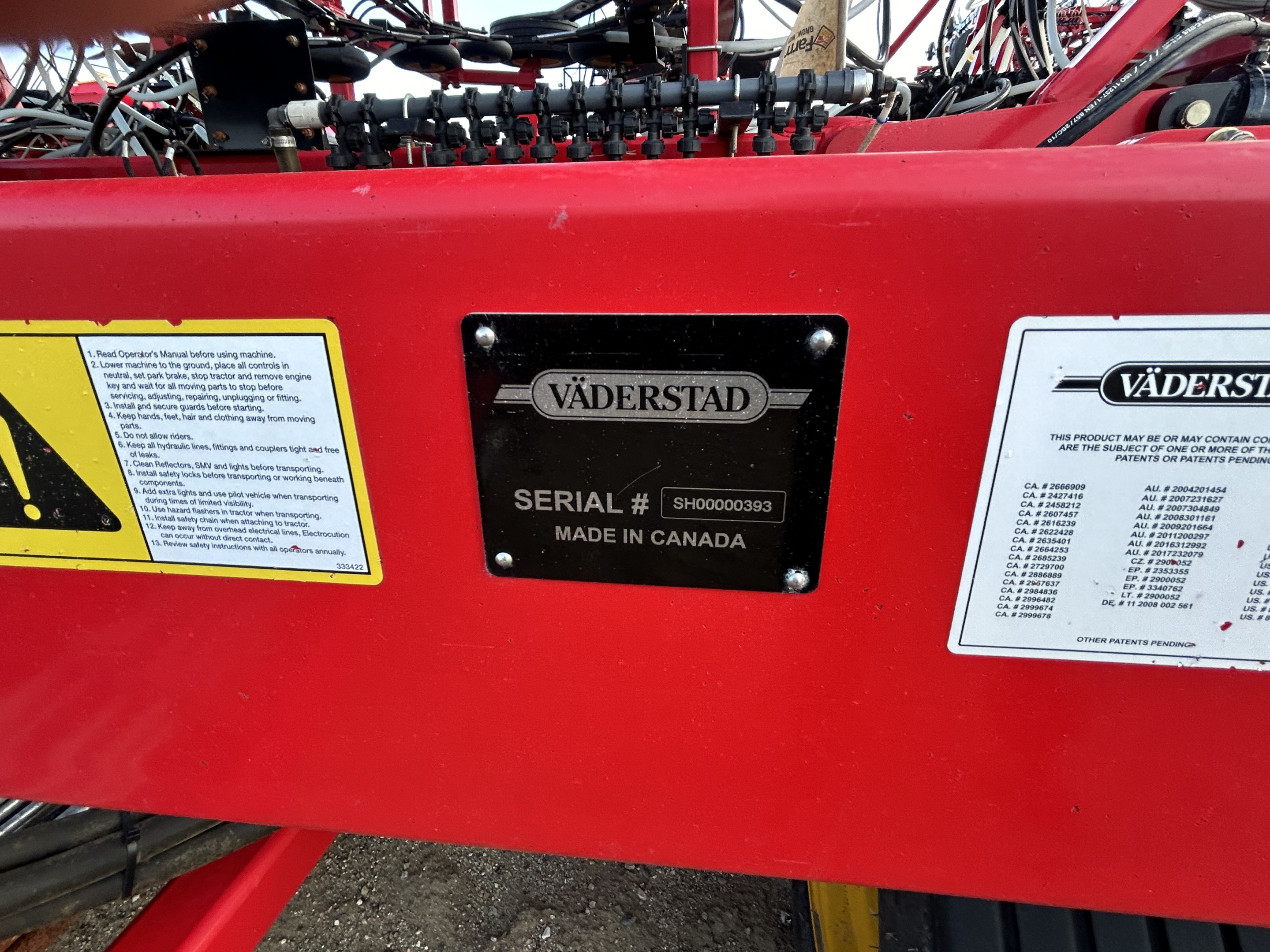 2023 Vaderstad SH8010-1000 Air Drill