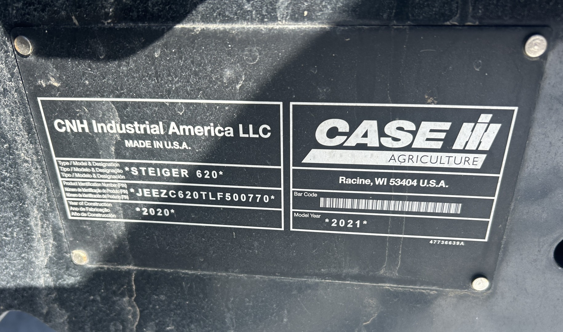 2021 Case IH STEIGER 620 Tractor 4WD