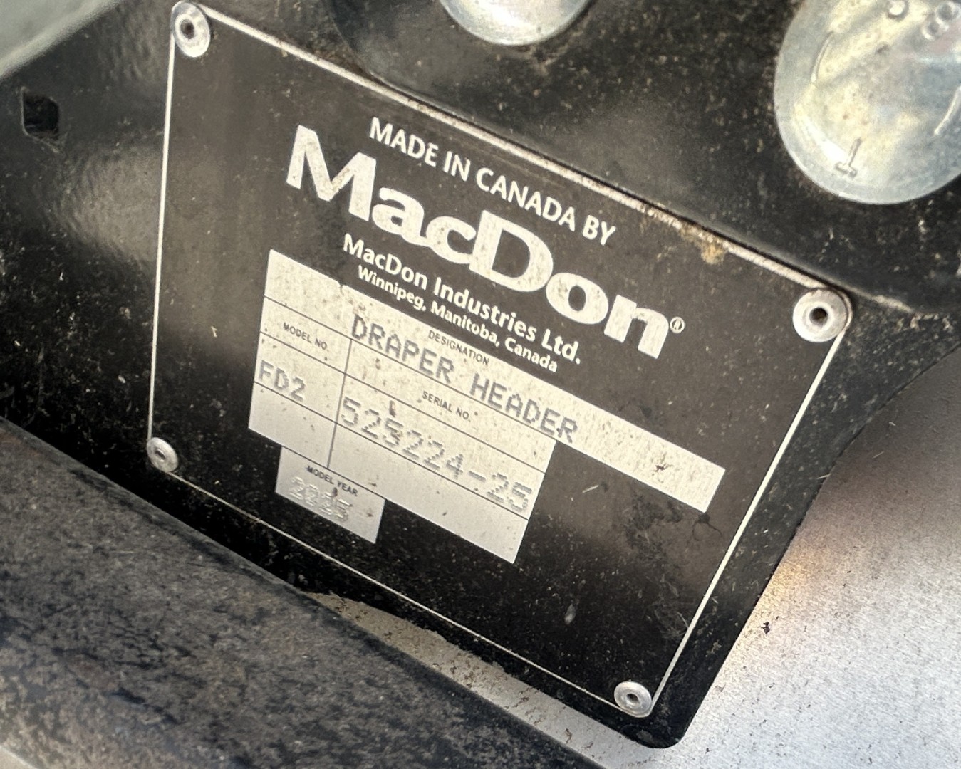2025 MacDon FD250 Header Draper Flex
