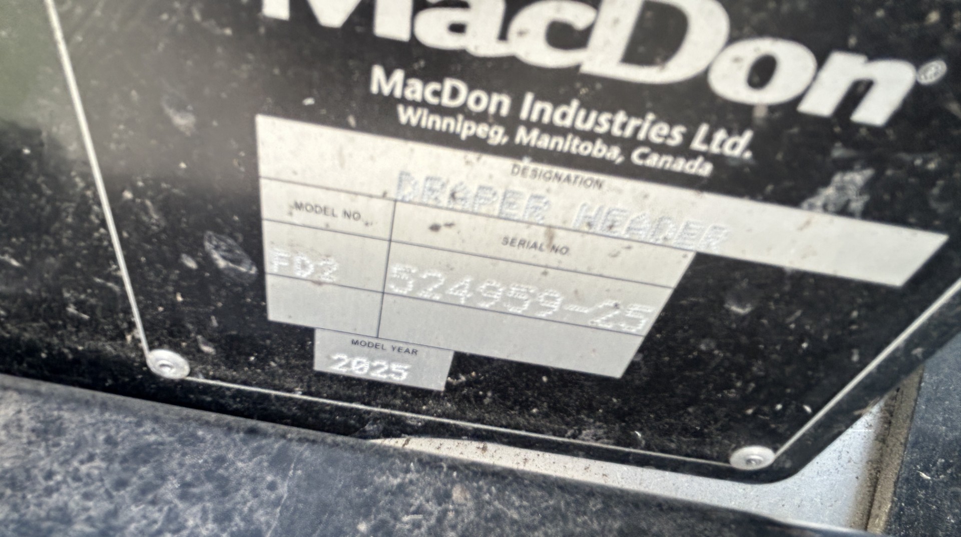 2025 MacDon FD240 Header Draper Flex