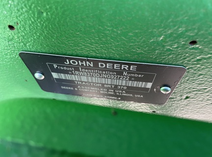 2022 John Deere 8RT 370 Tractor Rubber Track