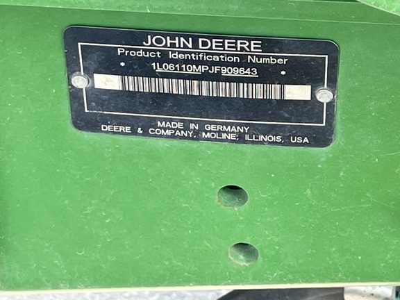 2018 John Deere 6110M Tractor