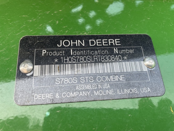 2024 John Deere S780 Combine